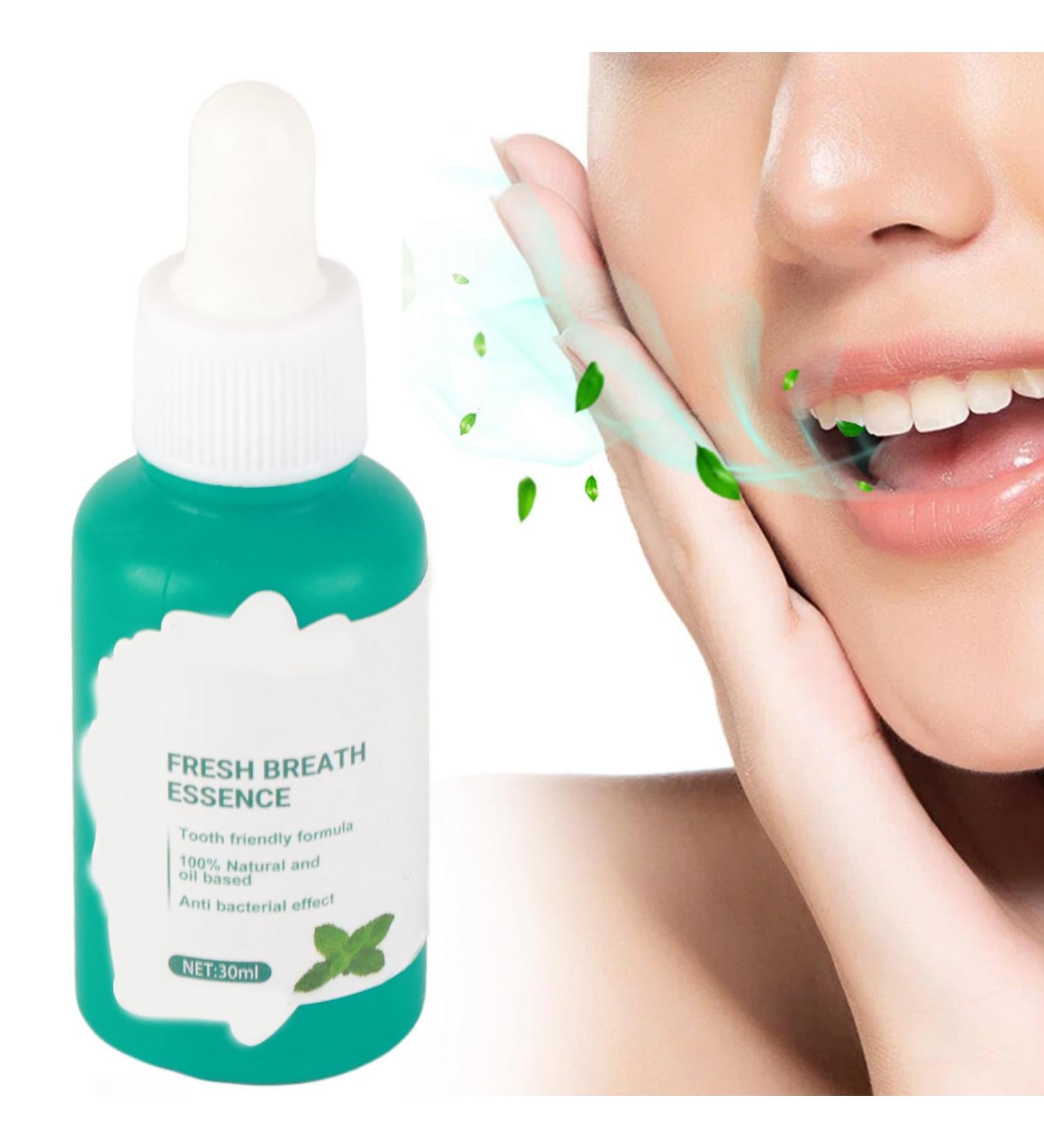 Oral Breath Serum - 2 Pack Bad Breath Eliminator | 30ml Mint Herbal Extract Drops for Fresh Breath - Buy Online on GoSupps.com