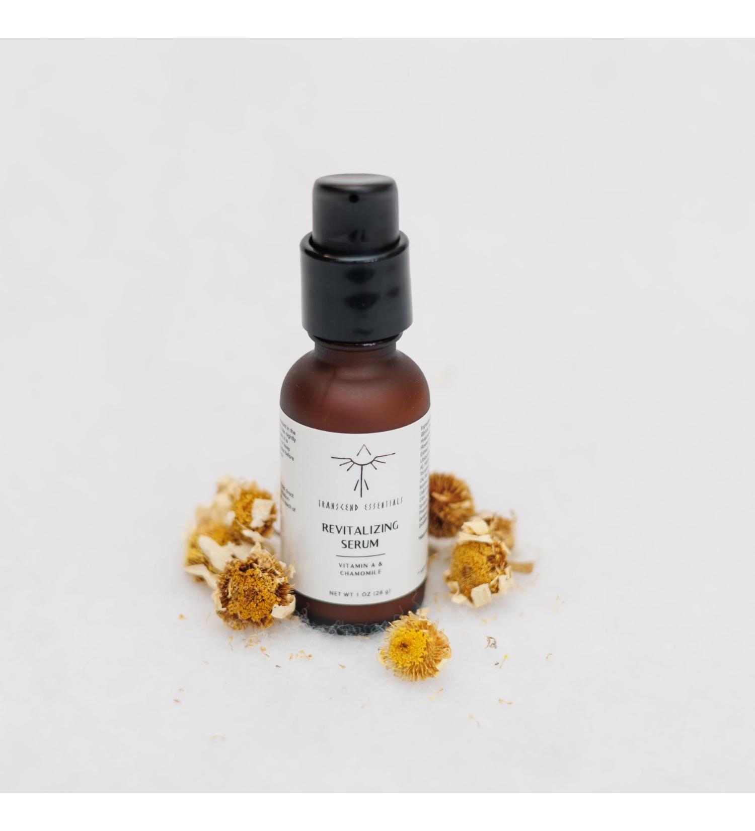 Revitalizing Serum with Vitamin A and Chamomile 1 Oz Natural Facial Treatment - Buy Online on GoSupps.com