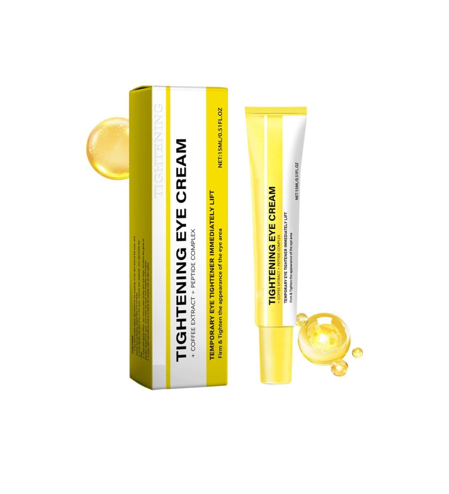 Instant Temporary Eye Tightener Cream: Reduces Under Eye Bags Dark Circles & Puffiness Anti-Aging Fine Lines Firm Delicate Skin Under Your Eyes Rapid Eye Firming 0.5 oz (1) - Buy Online on GoSupps.com