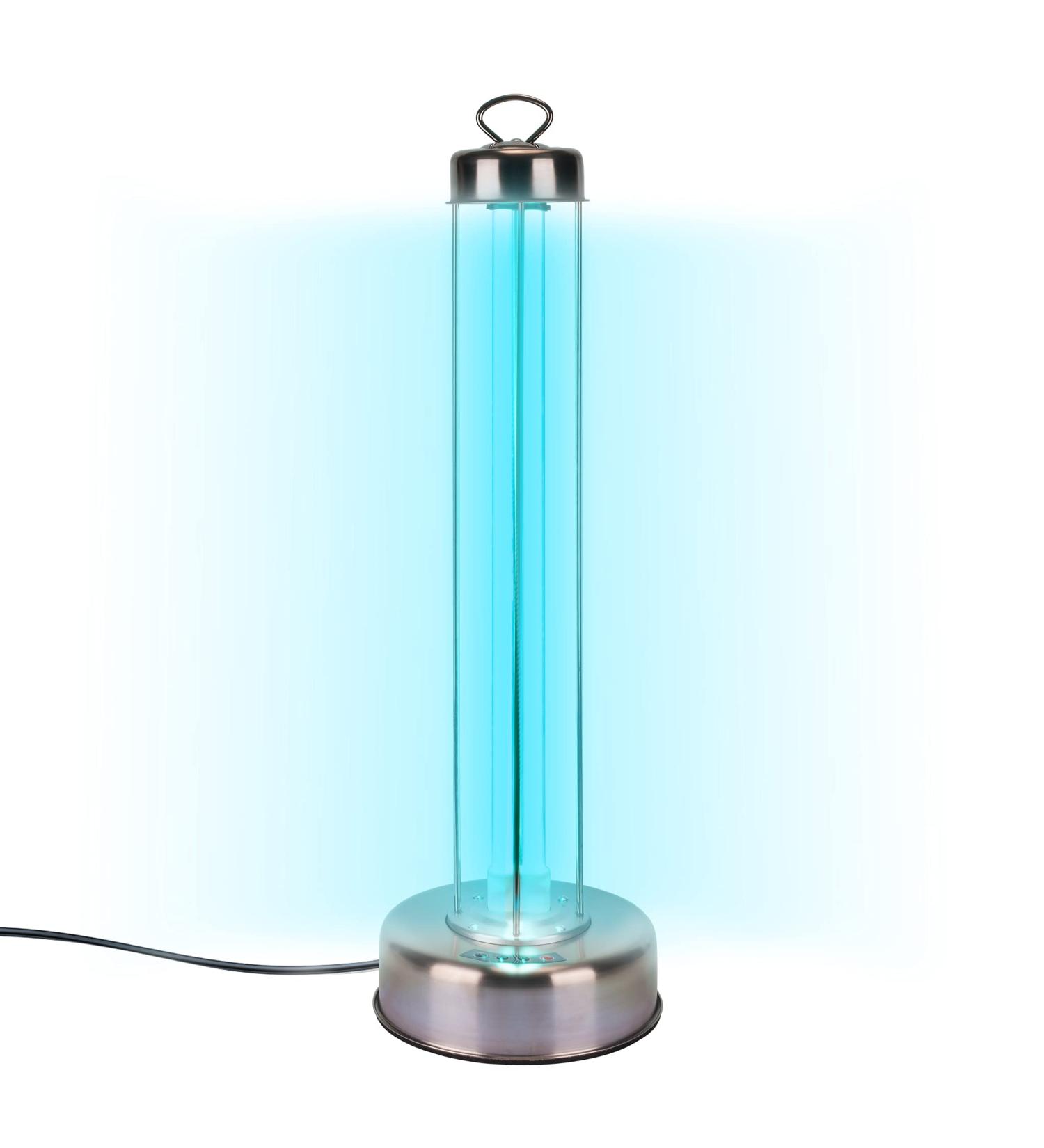 USA 100W Professional Grade UV-C Lamp for Whole Room Sanitization - EPA Registered, Lab Certified - 99.9% Germ Kill in 15 Mins - Remote Timer & 10,000hr Bulb - Buy Online on GoSupps.com