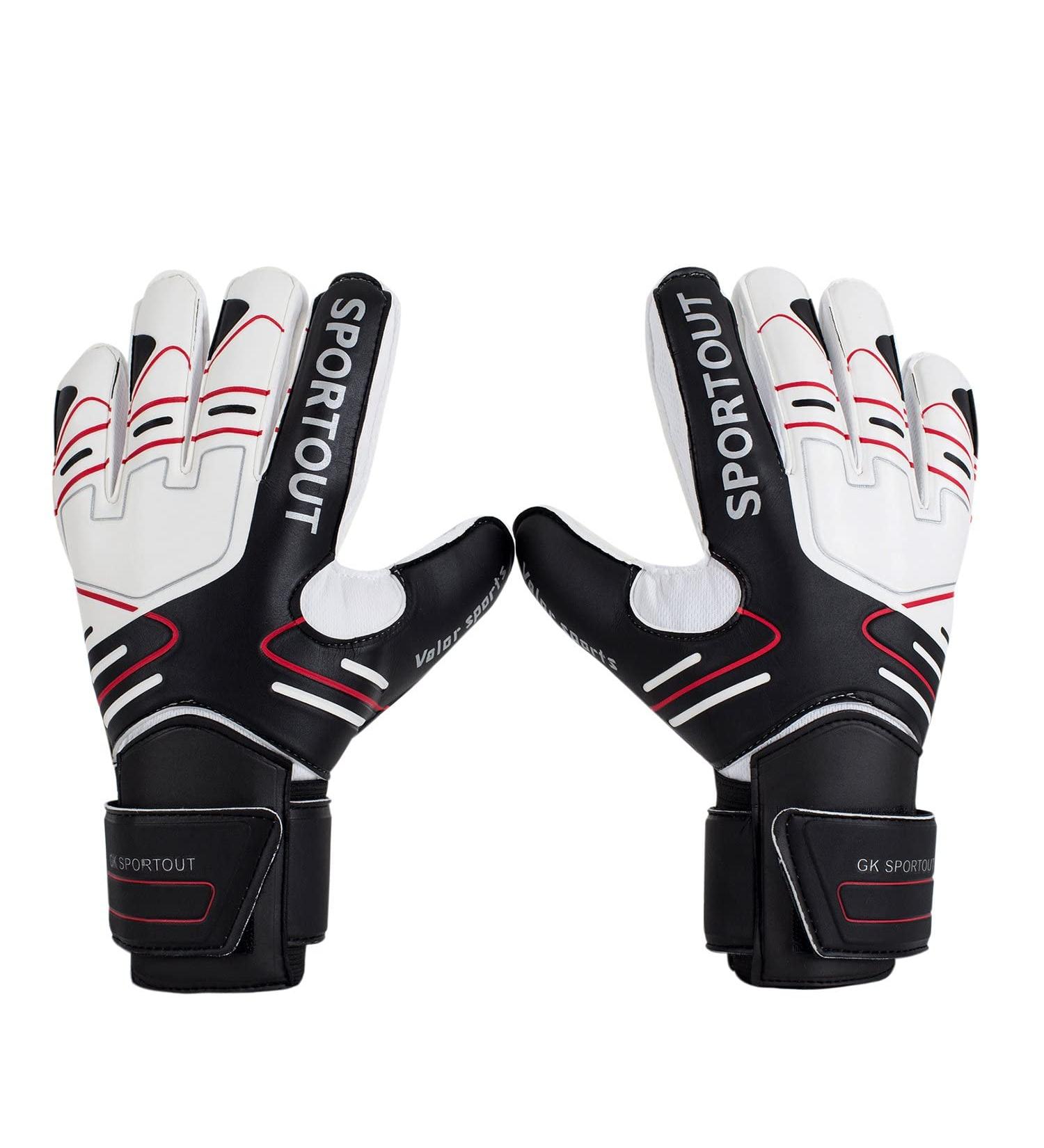 Buy Young Sen Goalkeeper Gloves for Kids - Non-Slip Finger Protection Black - Size 8 - Buy Online on GoSupps.com