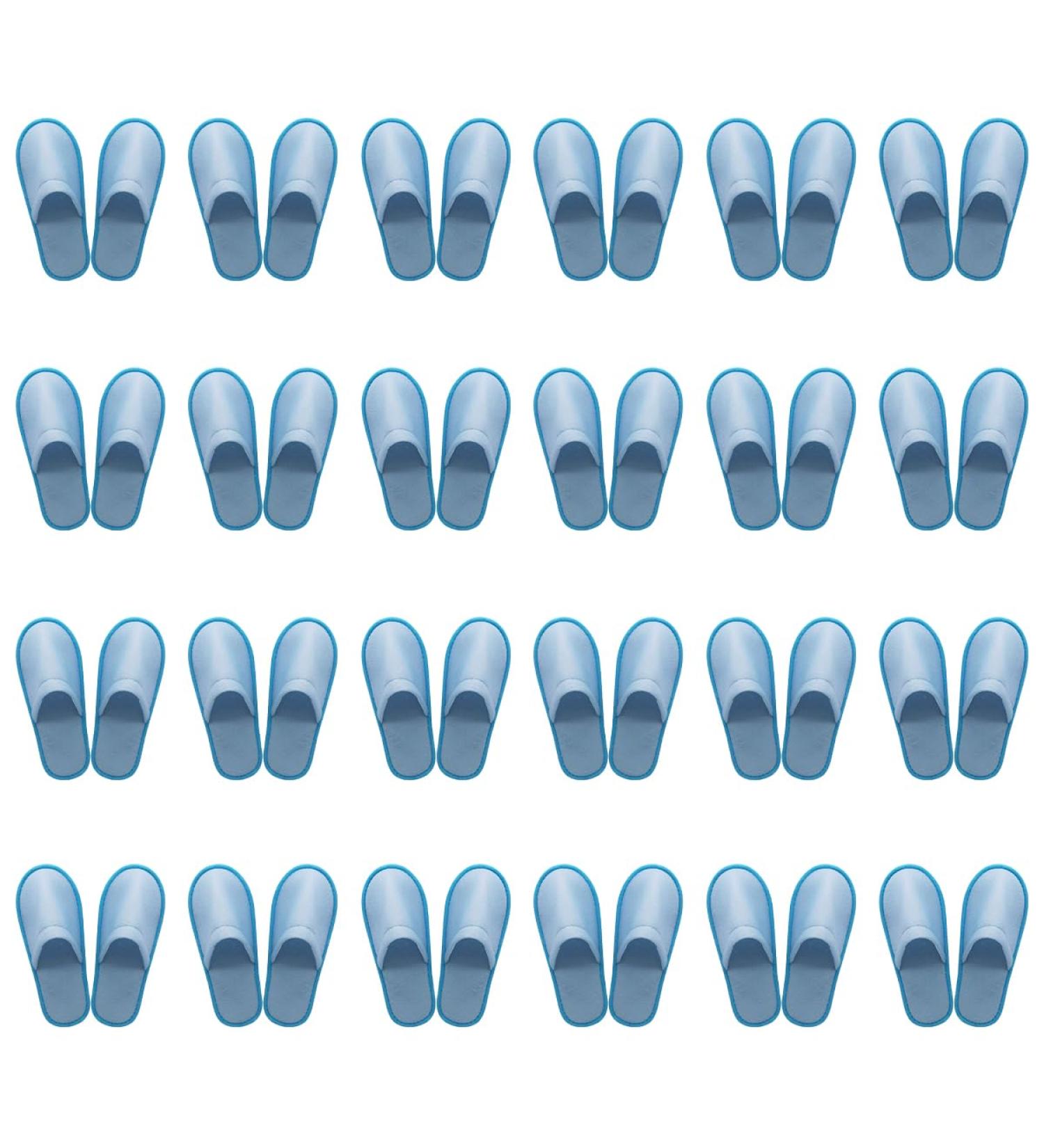 Buy KMOCEPLY 24 Pairs Disposable Unisex House Shoes - Non-Slip Closed Toe Slippers for Guests Massages Spas Hotels and Weddings - EU Size 42 Far Blue - Buy Online on GoSupps.com
