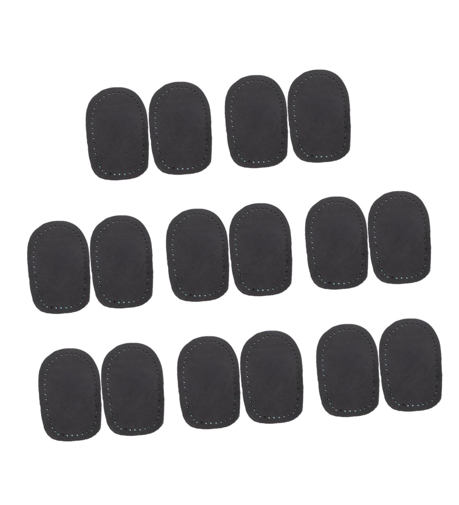 NOLITOY Heel Pad Set - 8 Pairs Shock-Absorption Rear Half Pads for High-Heeled Shoes - Comfort Sole Inserts in Black (9.52x7x0.8cm) - Perfect for Foot Support - Buy Online on GoSupps.com
