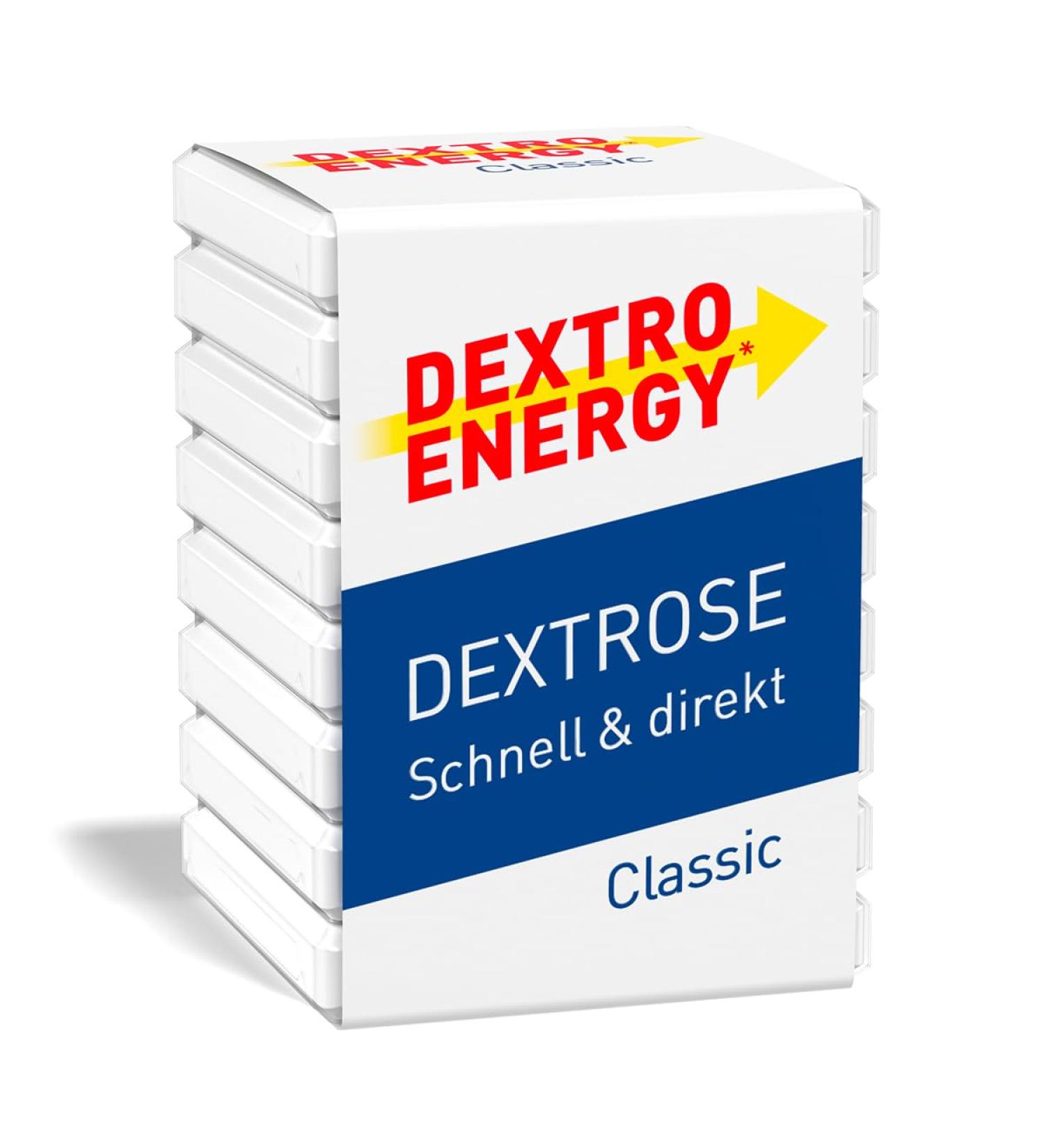 Dextro Energy Classic Cubes (46g) - Fast-Acting Carbohydrates Lactose-Free & Gluten-Free Energy Boost for Brain & Muscles - International Shipping Available - Buy Online on GoSupps.com
