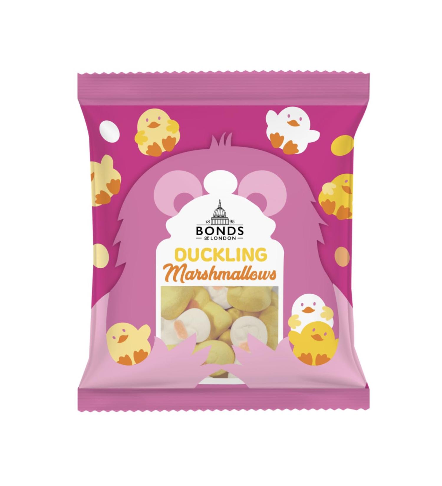 Bonds of London Duckling Marshmallows Easter Treat Bags 80 Bags (12 bags)