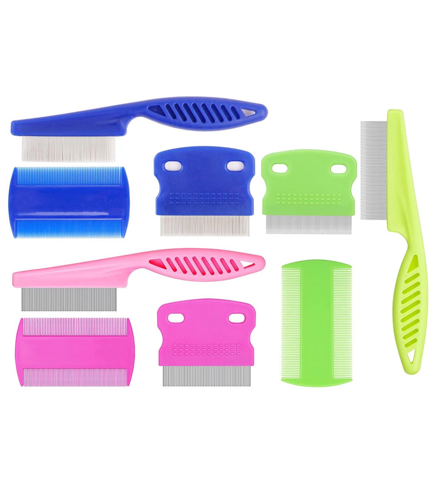 Cat Dog Flea Comb Tsathoggua 9 Pieces Flea Comb For Dogs Cats Flea Stain Remover Comb Flea & Tick Combs for Cats Dogs Flea Comb Set Remove Float Hair Tear Marks Lice - Buy Online on GoSupps.com
