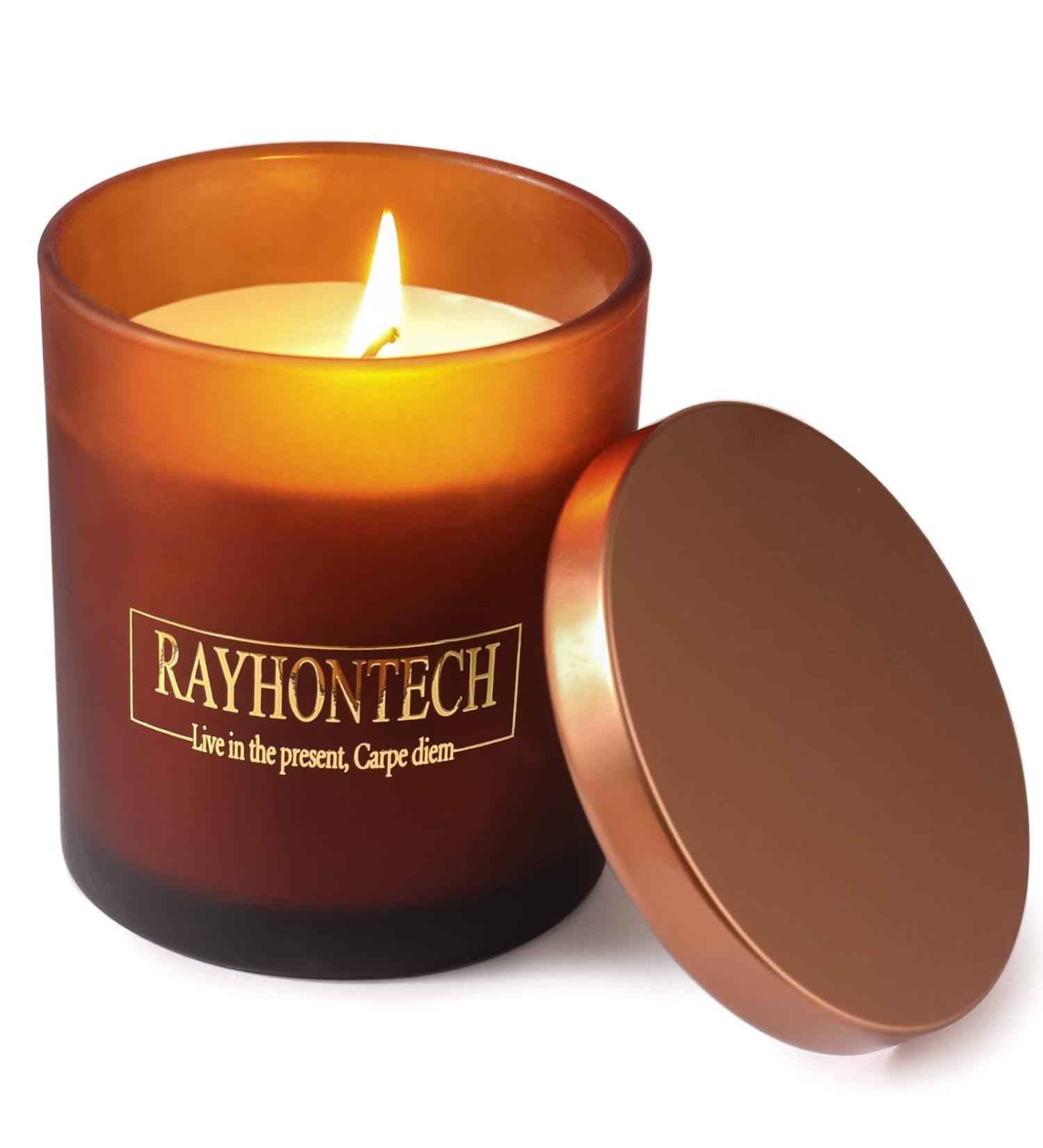 Autumn Sakura Tea Soy Candles | Relaxing Aromatherapy Candle Gift for Men | Long-Lasting Scented Jars for Home Reading & Meditation (7.8Oz - Buy Online on GoSupps.com