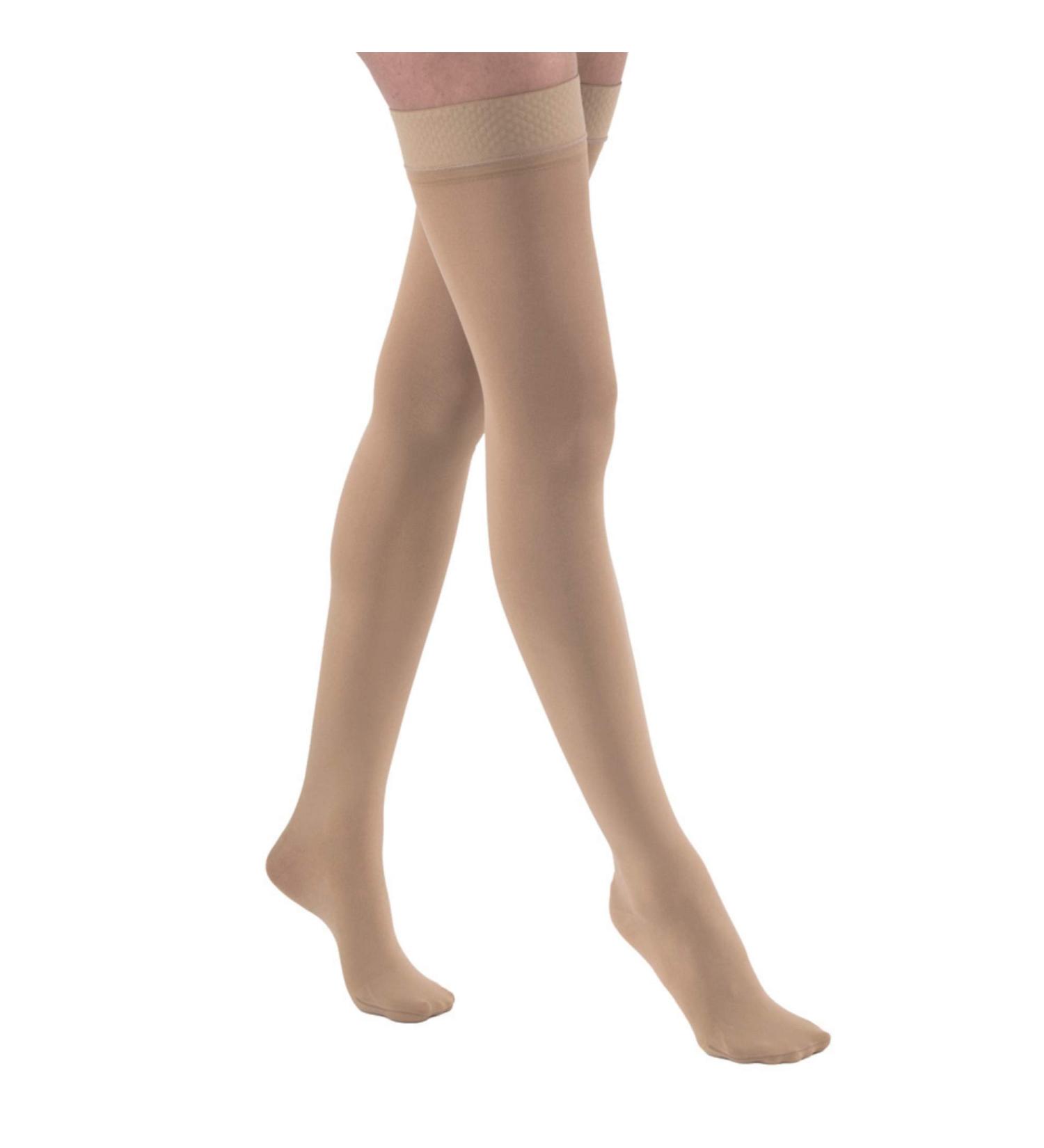 JOBST Relief Thigh High 15-20 mmHg Compression Stockings - Closed Toe - Beige Medium - Silicone Dot Band - Buy Online on GoSupps.com