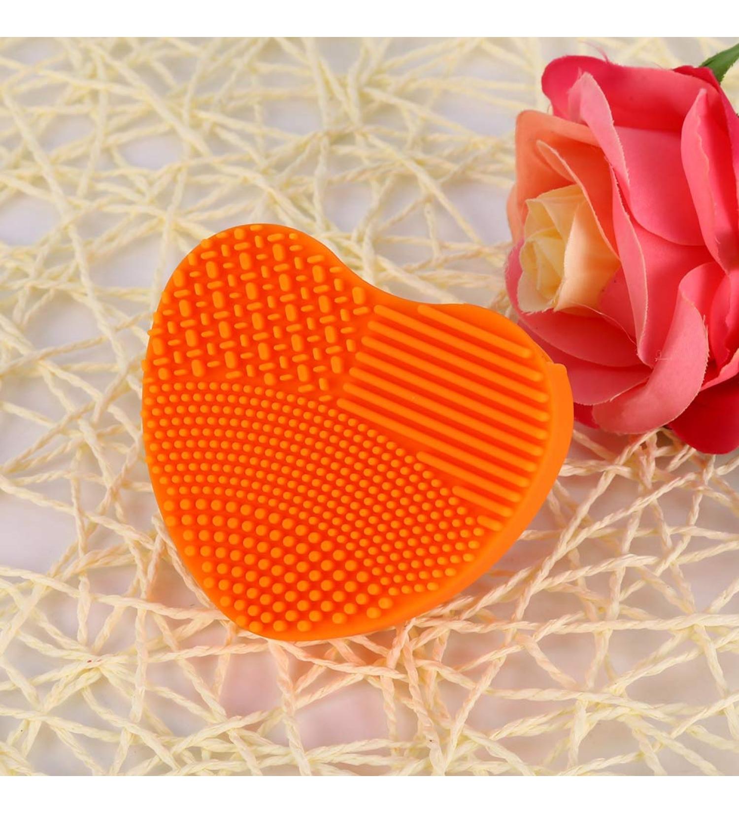 Makeup Brush Cleaner Silicone Portable Cosmetic Board Washing Scrubber Hand Tool (#4) - Buy Online on GoSupps.com