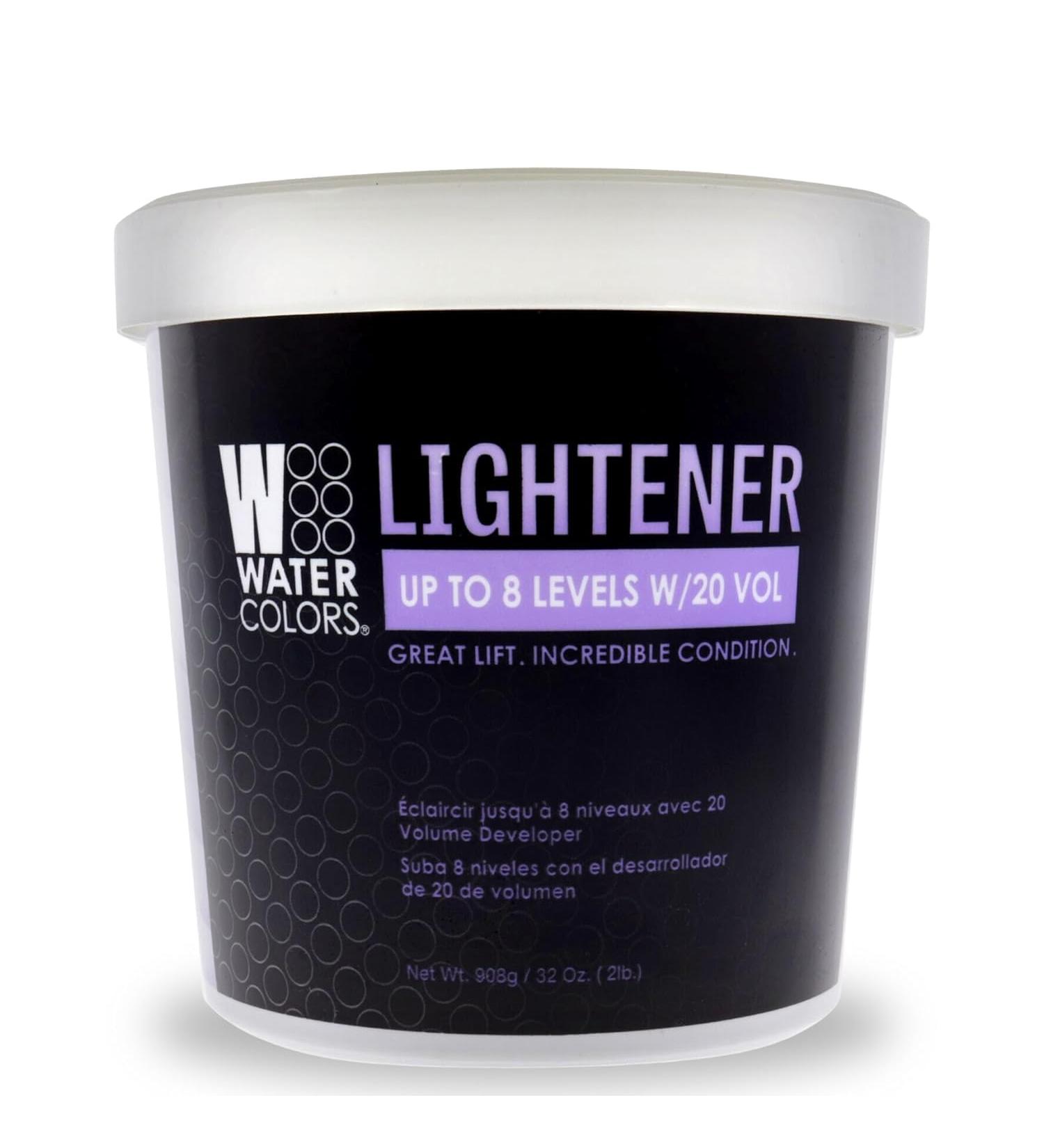 Watercolors Powder Lightener - Achieve Up to 8 Levels of Lift with 20 Vol | 32 oz Tub for Incredible Conditioning - Shop Internationally Now - Buy Online on GoSupps.com