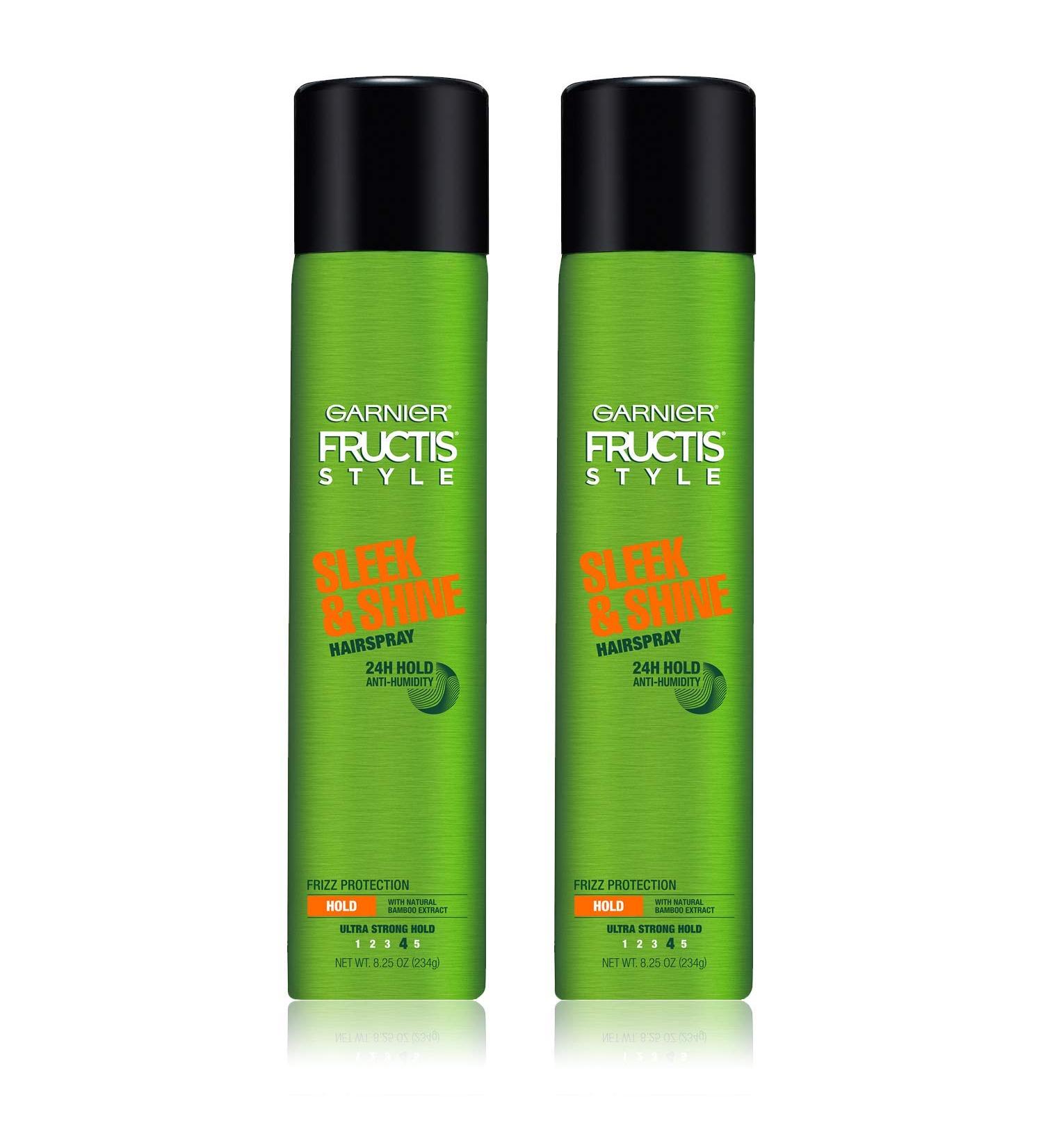 Garnier Hair Care Fructis Style Sleek and Shine Anti-humidity Hairspray 2 Count Bamboo 8.25 Fl Oz (Pack of 2) - Buy Online on GoSupps.com