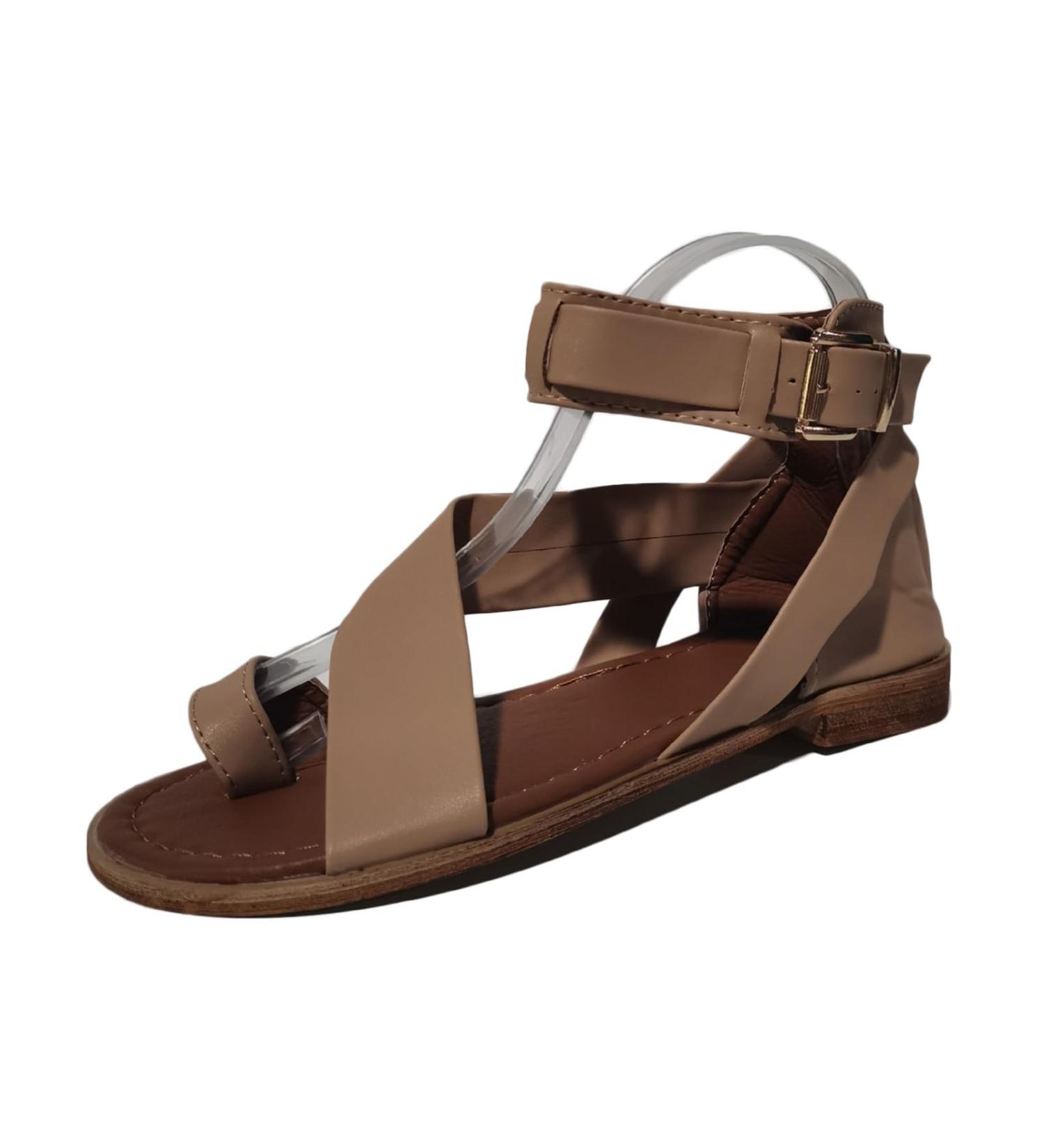Summer Toe Corrector Flip Flops Vintage Orthopedic Sandals for Women | Lightweight & Breathable Bunion Slippers for Plantar Fasciitis - Size 8.5 Khaki - Buy Online on GoSupps.com