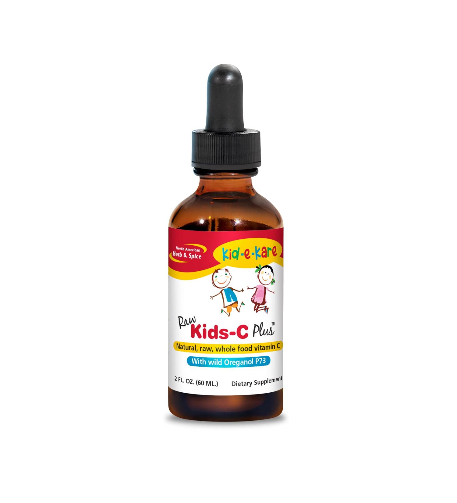 Kid-e-kare Kids-C Plus 2 oz - Natural Vitamin C with Wild Oreganol P73 by North American Herb & Spice - Non-GMO - Buy Online on GoSupps.com