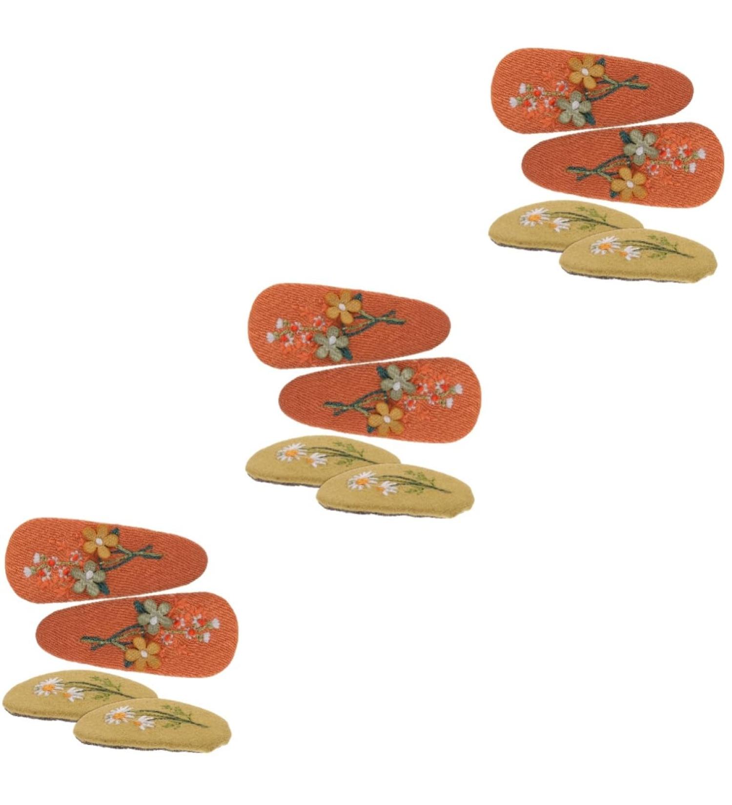 ibasenice 6 Pairs Hairpin Snap Hair Clips Hair Barrettes for Girls Infant Hair Clips Girls Hair Accessories Baby Hair Pin Kids Hair Accessories for Girls Wrapped Child Alloy Button Spring - Buy Online on GoSupps.com