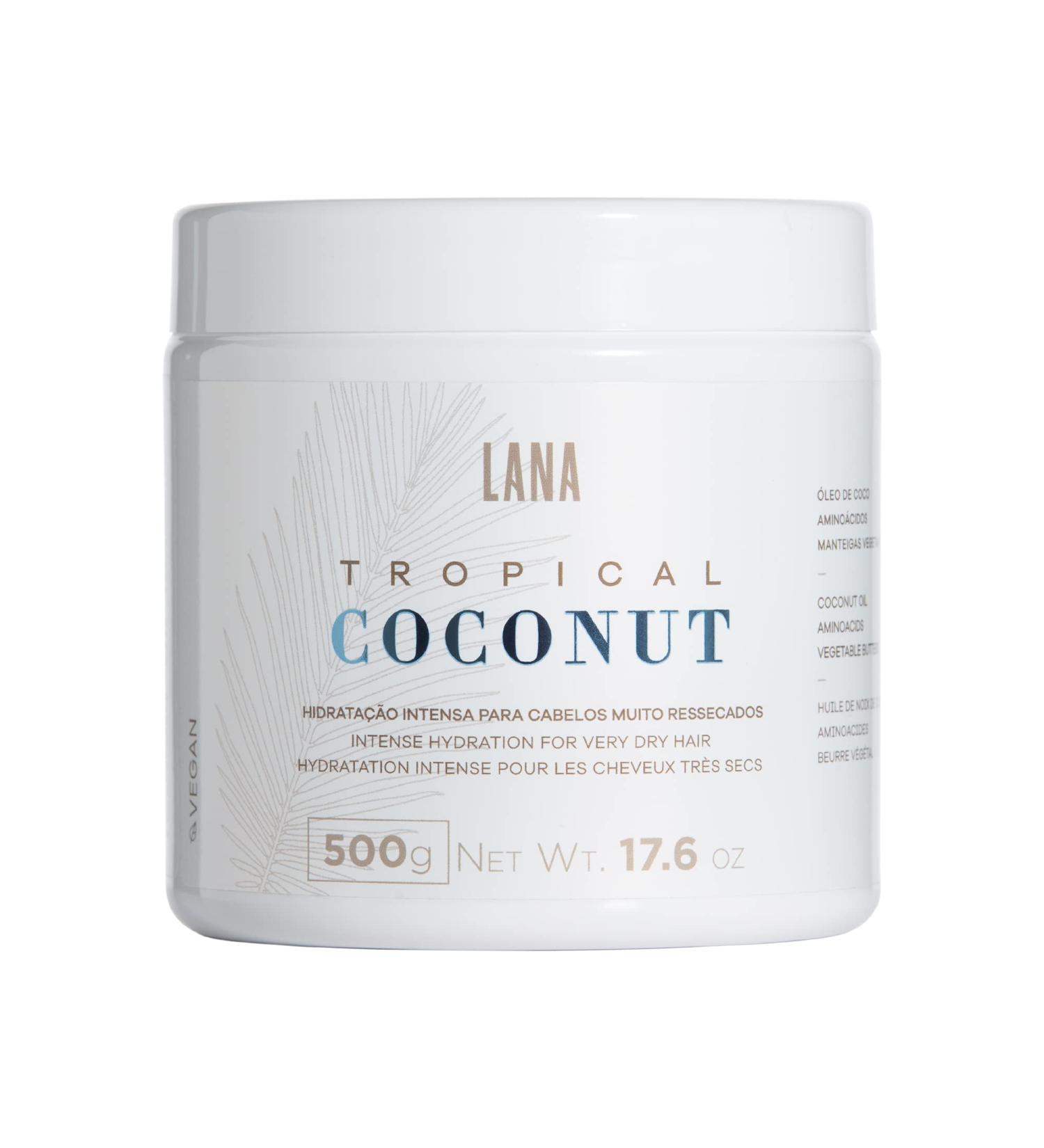 Lana Brasiles | Masque tropical la noix de coco | Hydratation intense pour cheveux tr s secs | 500 g. - Buy Online on GoSupps.com