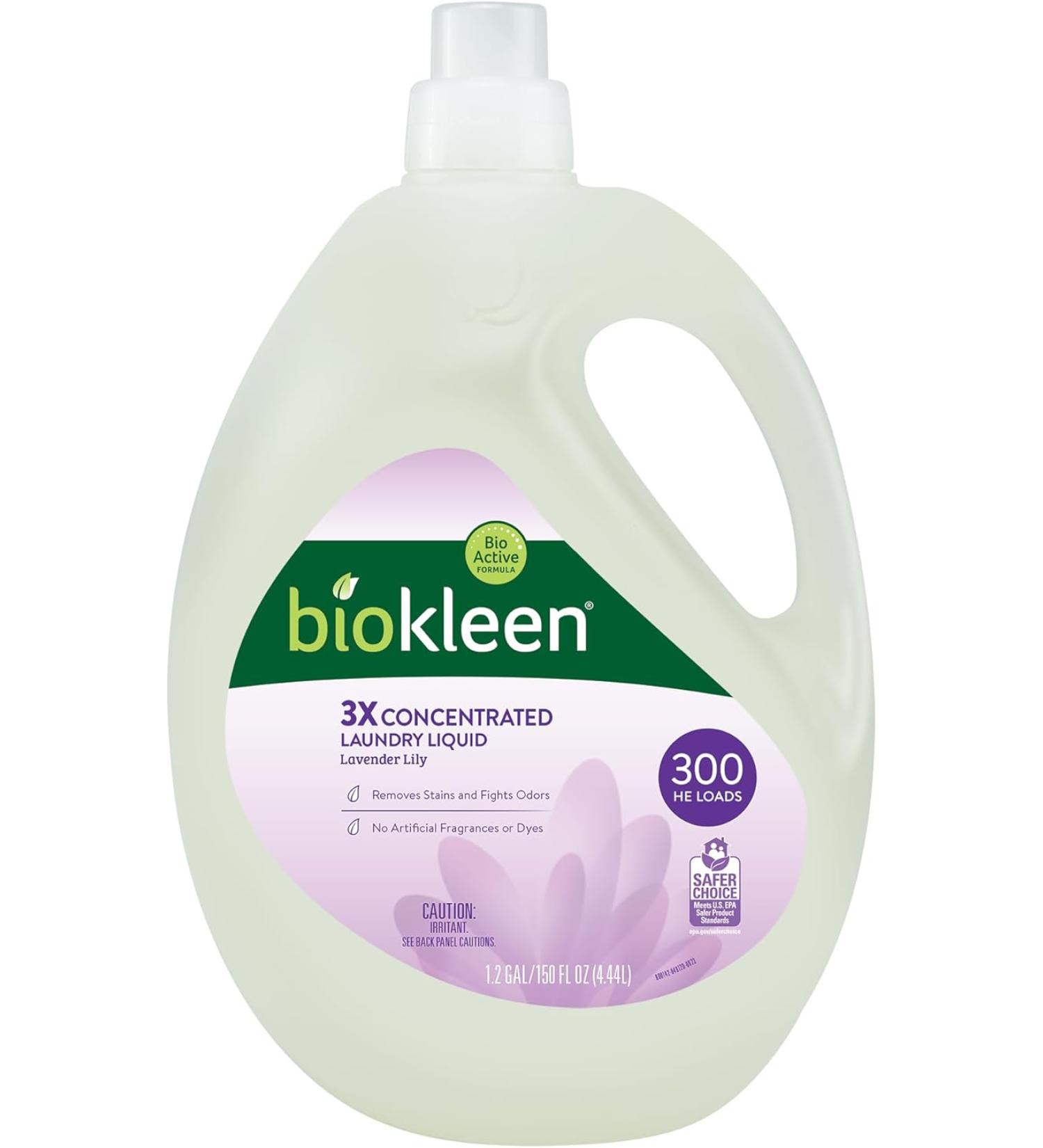 Biokleen Natural Laundry Detergent - Lavender - 150 Fl Oz. - Buy Online on GoSupps.com