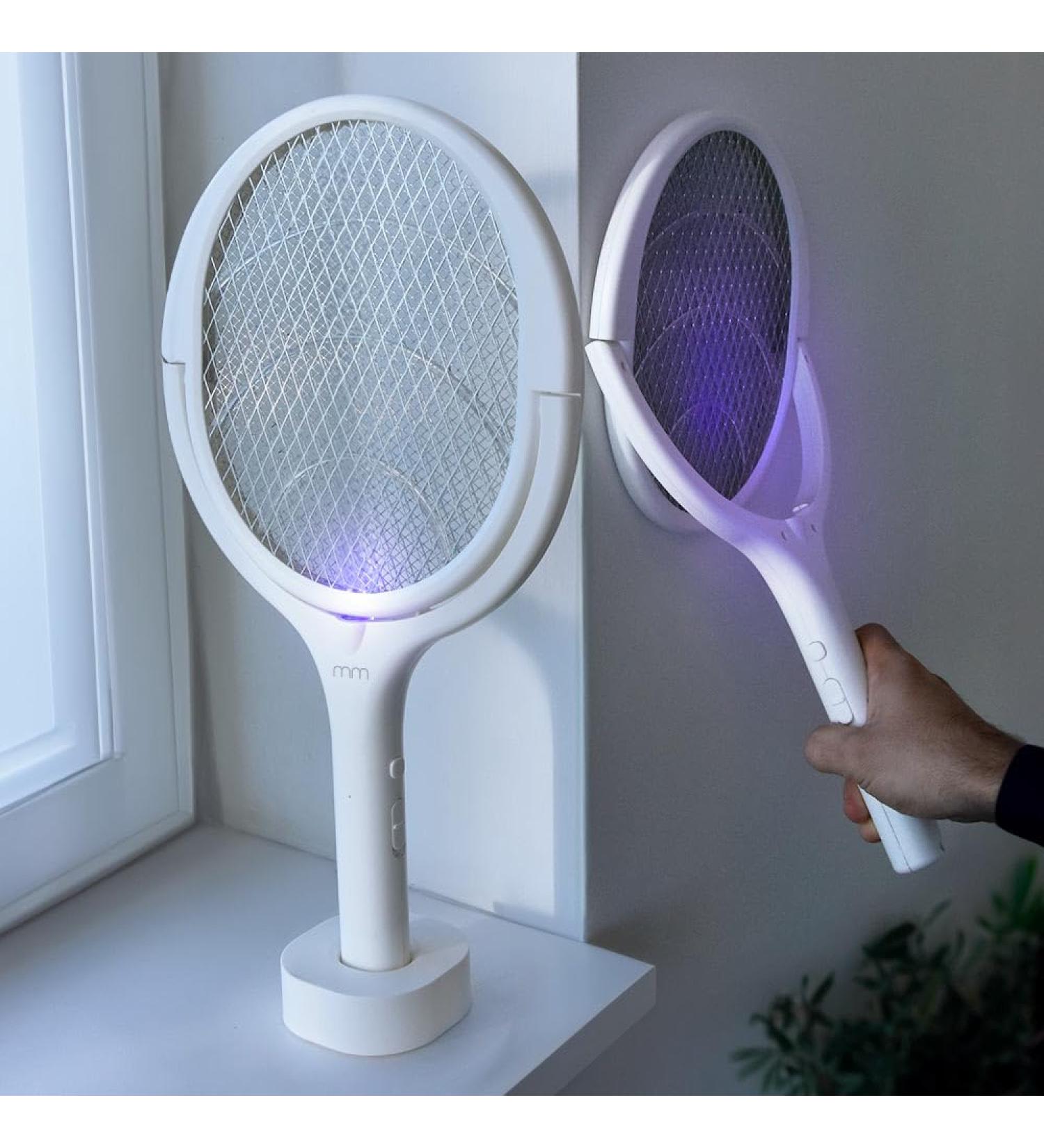 Mikamax Electric Musquito Swatter - Electric Fly Swatter - Rotating Head - Rechargeable - Mosquito Killer - Buy Online on GoSupps.com