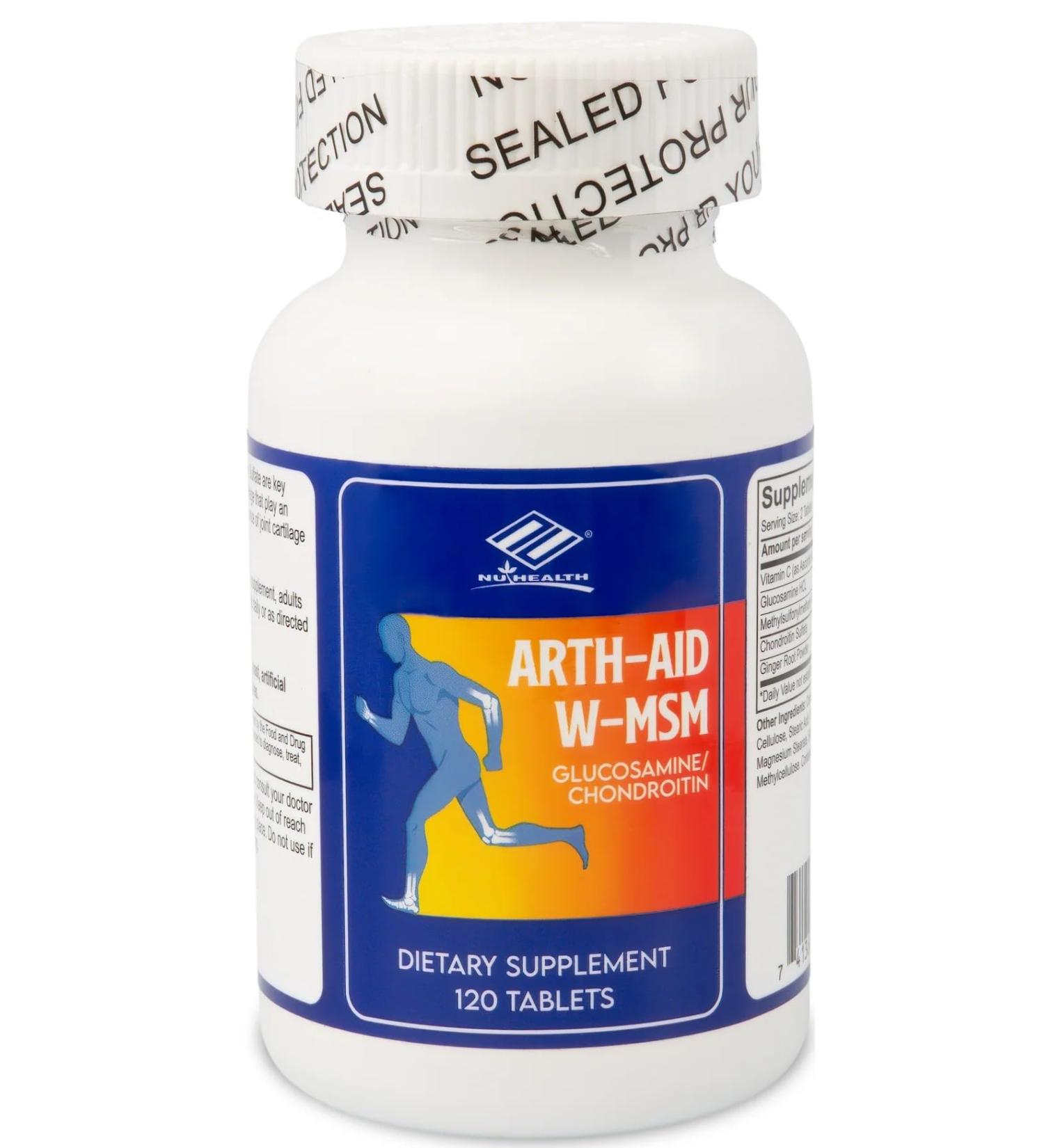 Arth-Aid W-MSM new Glucosamine Chondroitin 120 Counts