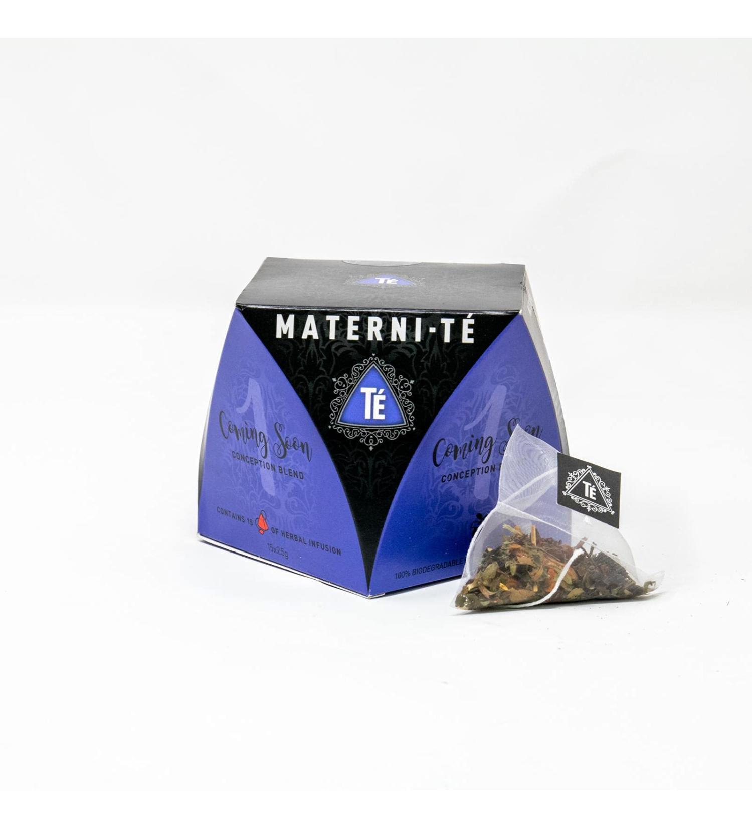 MATERNI-TE Herbal Conception Tea Blend - 15 Biodegradable Tea Pyramids - Buy Online on GoSupps.com