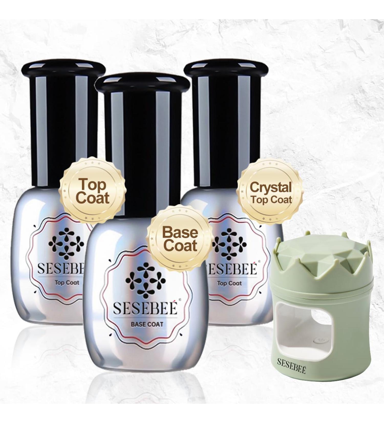 15ml Gel Base & Top Coat Set - No Wipe, LED Lamp Dry, Long Lasting Shine - Nail Art Gel Polish Resin Kit - Buy Online on GoSupps.com
