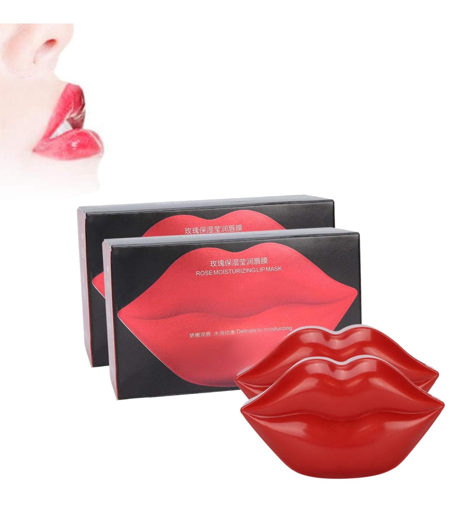 Buy 2 Box Lip Sleeping Rose Mask - Moisturizing Lip Pads & Collagen Peptide Lip Treatment for Plump Hydrated Lips | International Shipping - Buy Online on GoSupps.com