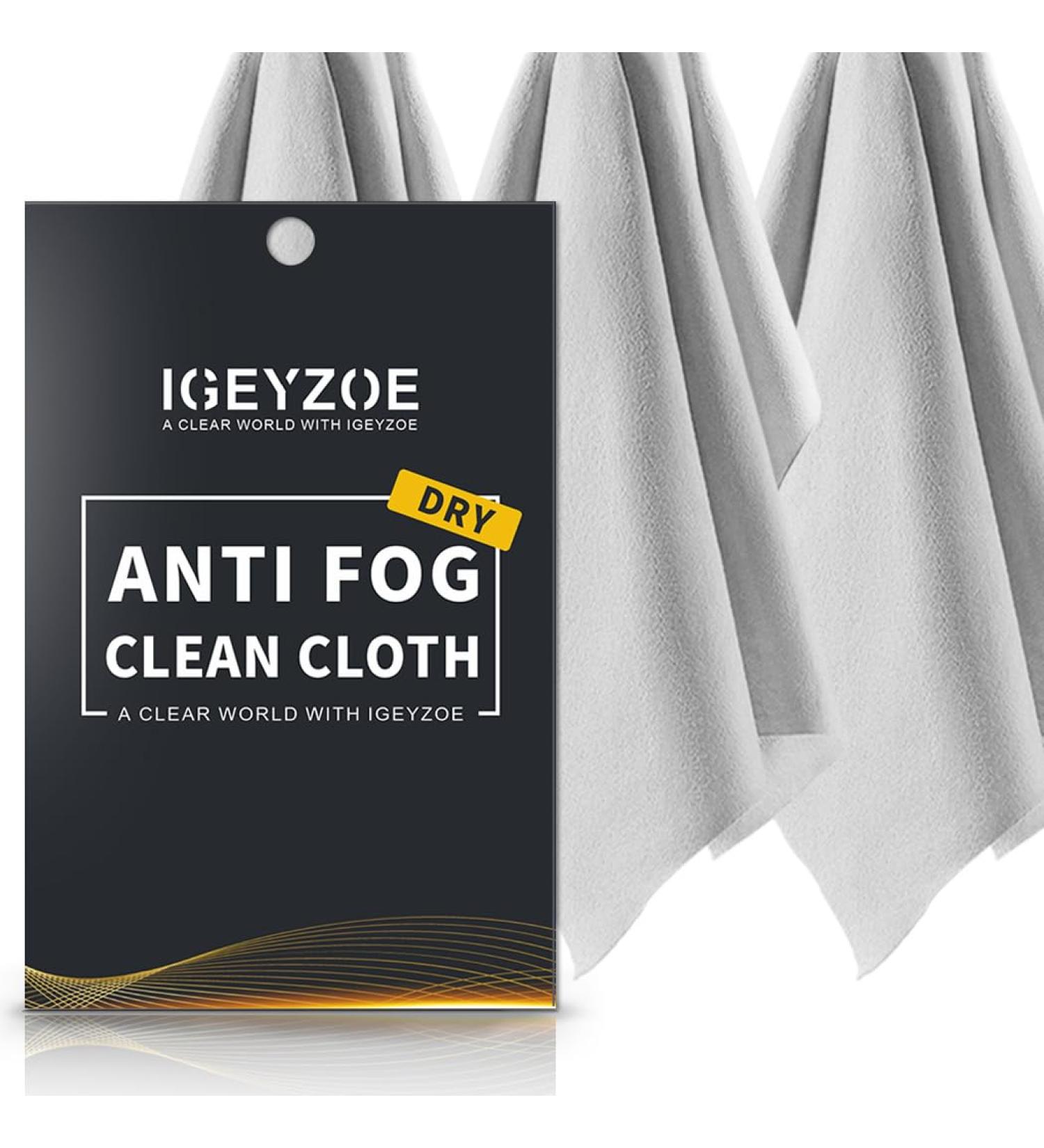 3 Pack Anti-Fog Microfiber Cloth for Eyeglasses & Screens - Reusable Lens Wipes for Glasses Masks & Goggles | Perfect for Clear Vision - Buy Online on GoSupps.com