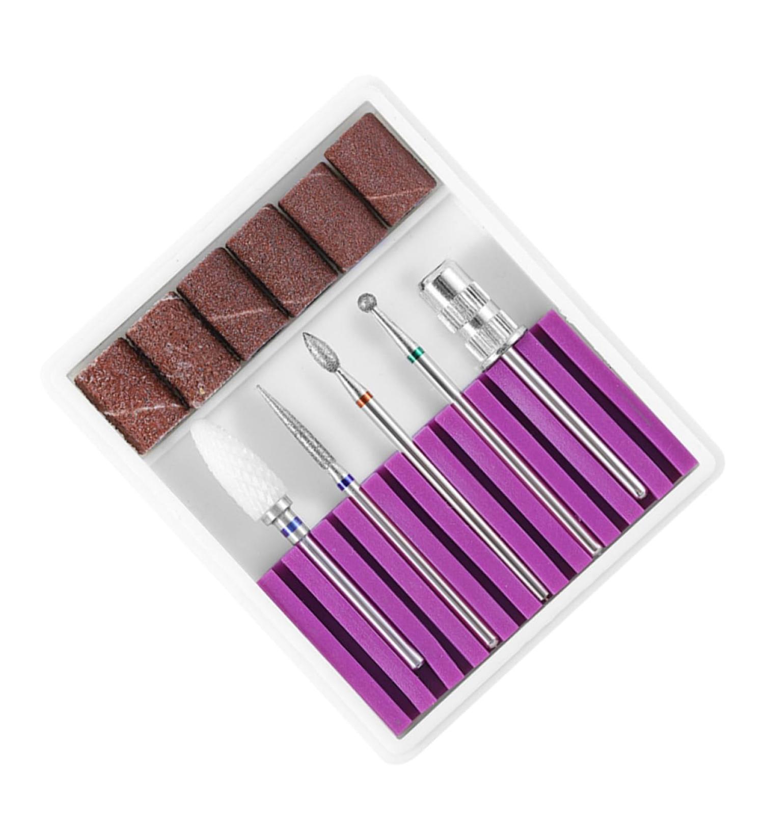 Beaupretty 1 Set Nail Tools Nails Electric Manicure Nail File Nail File Bits The Beginners Nail Polish Tools Nail Drill Bits Power Tools Kit Nail Drill Tool Purple 5 Piece Set Alloy 6.5x5.5cm Purple - Buy Online on GoSupps.com