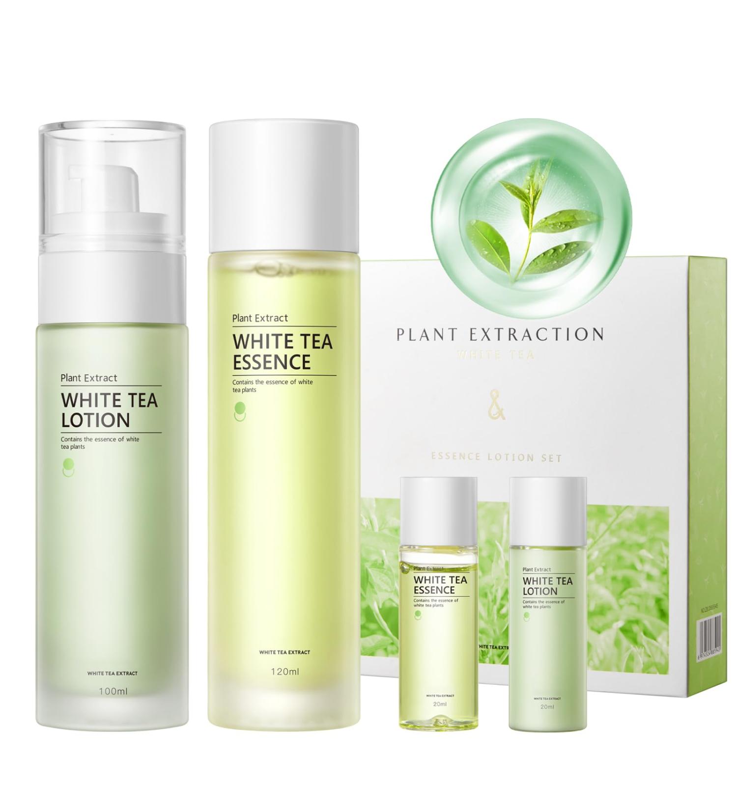 Green Tea Skincare Set For Teenagers Girls Serum Lotion Skin Care Sets & Kits Includes 100ml Serum 120ml Lotion And Serum Lotion Trial Set Acne Remove Hydration Oil Control Facial Kit - Buy Online on GoSupps.com