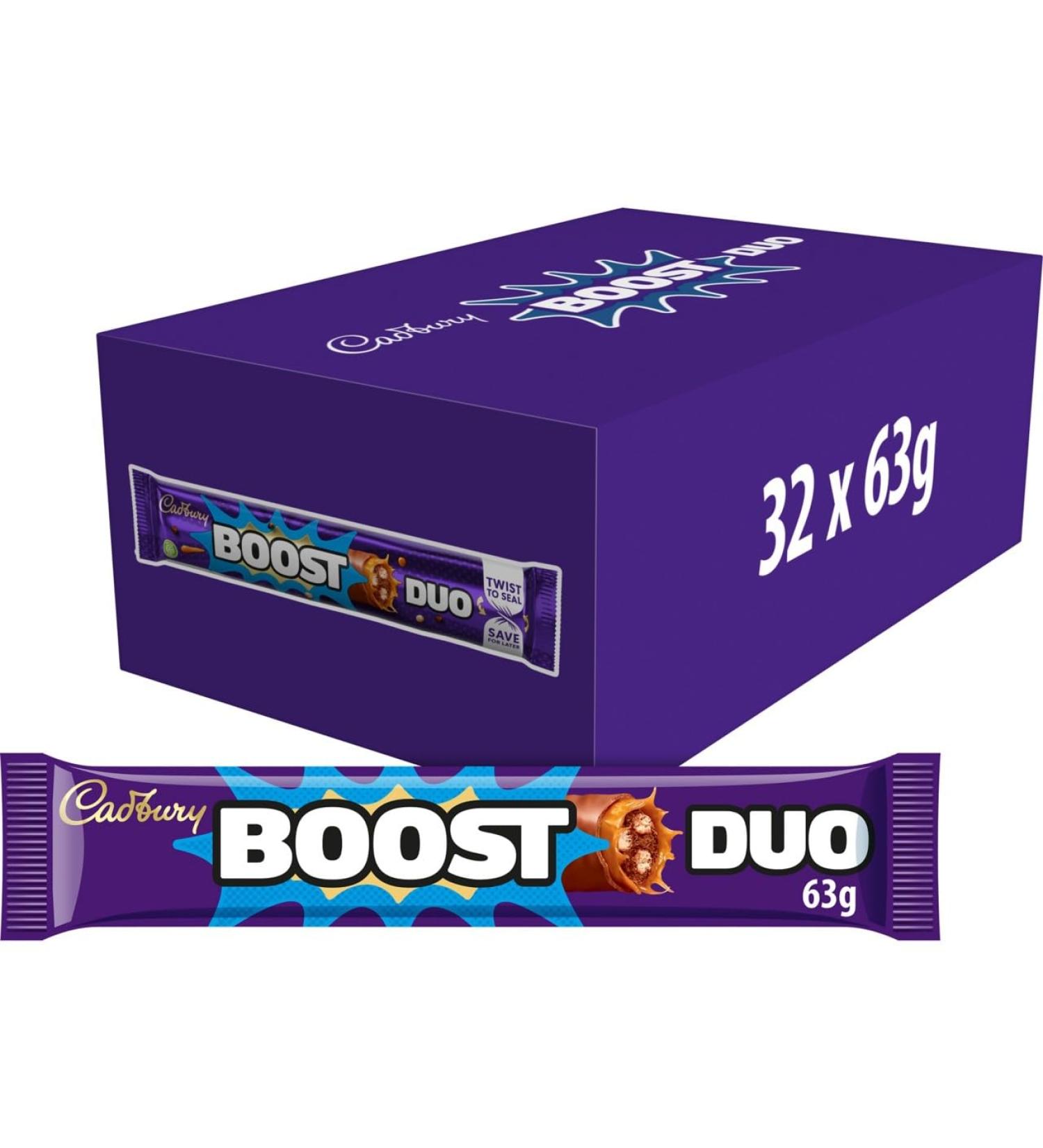  Cadbury Cadbury Boost Duo Pack of 32 chocolate bars 63g (Imported from Germany) - Buy Online on GoSupps.com