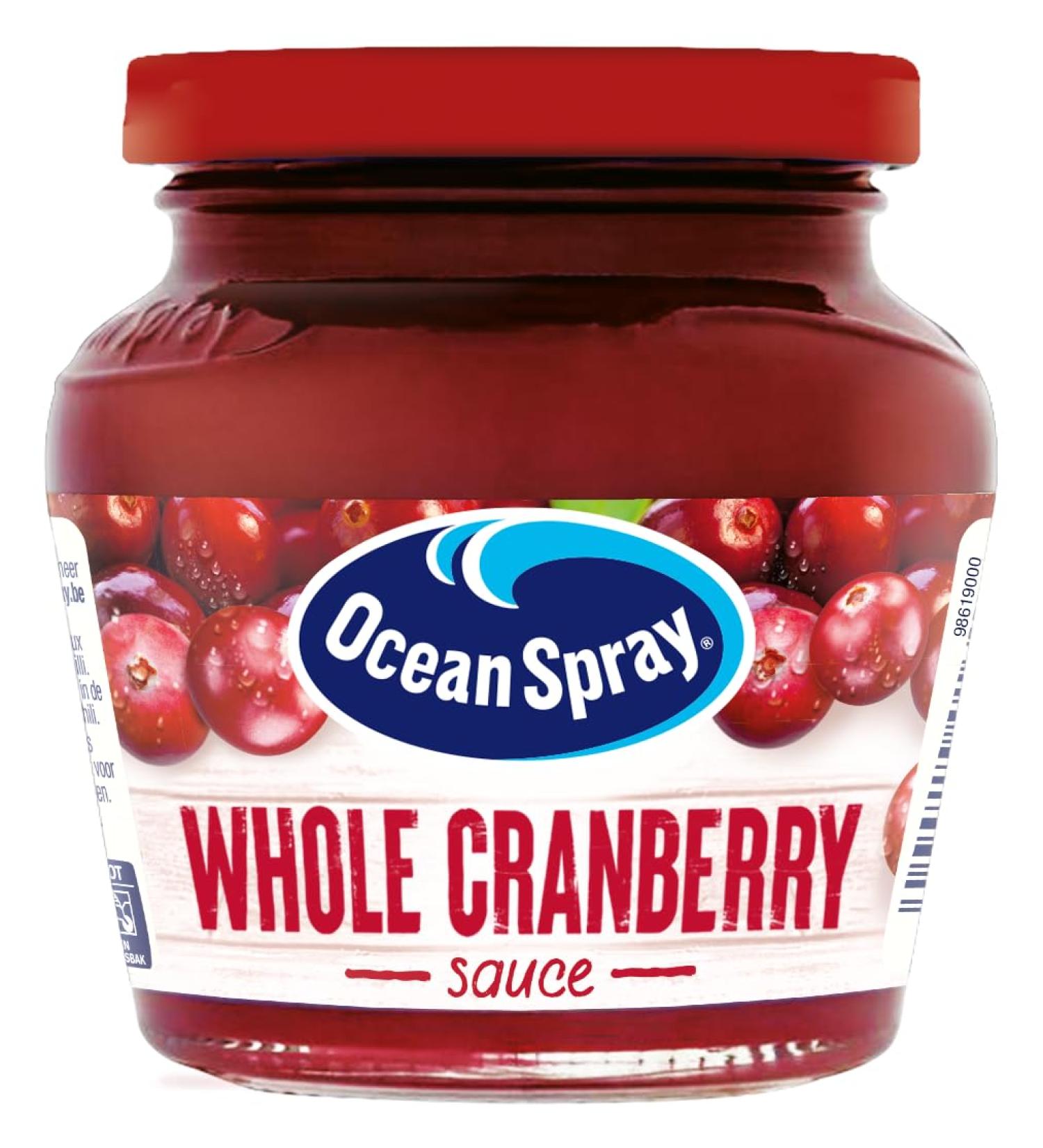 OceanSpray Pot de 200 gr de Sauce aux cranberries Whole Cranberry-Sans colorants -Poursublimer vos plats - Carton de 6 pots- - Buy Online on GoSupps.com