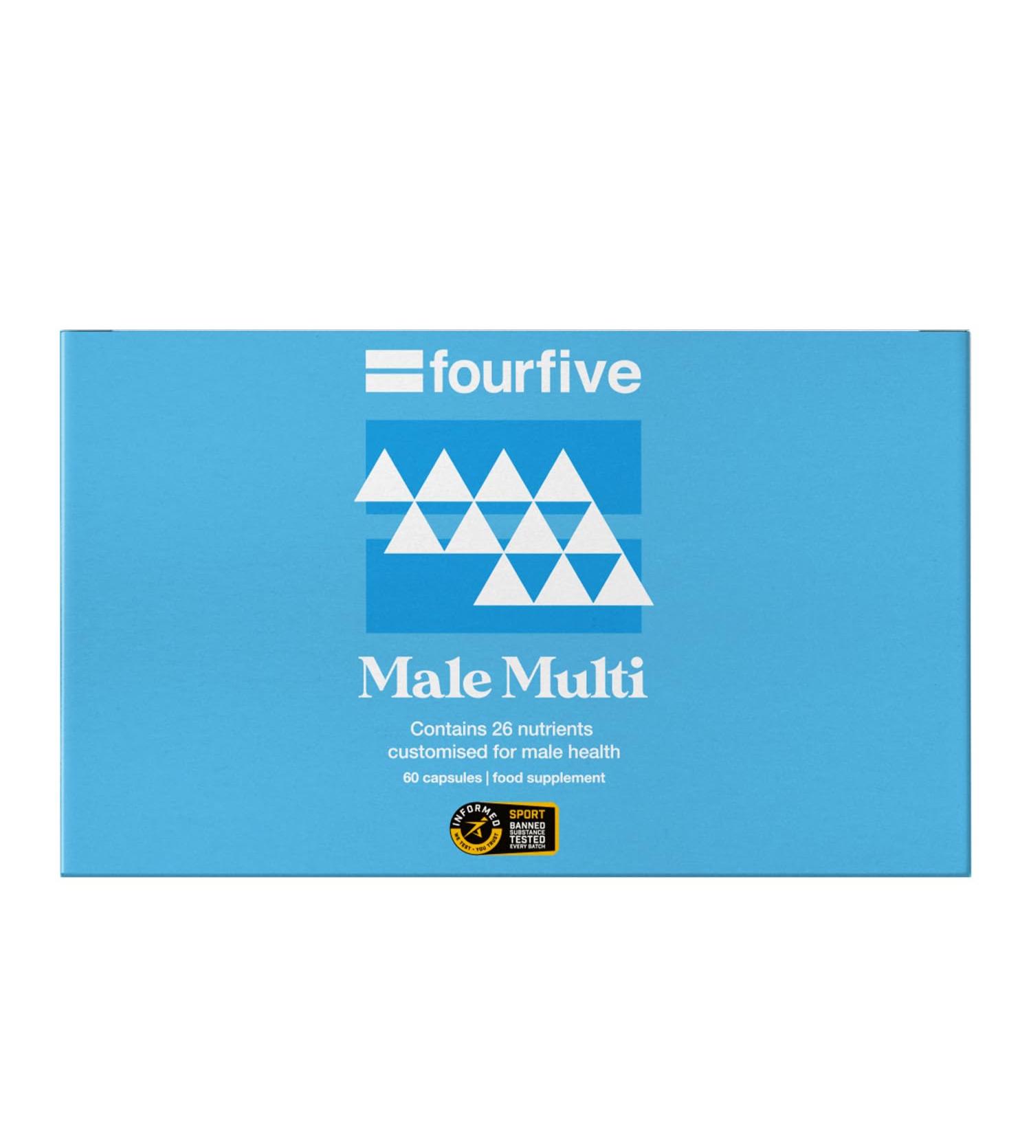 fourfive Multivitamin Capsules for Men - Informed Sport Tested Multivitamins with 26 Essential Vitamins & Minerals Increase Energy & Support Health Vegan (60 Capsules) Male Multivitamin - Buy Online on GoSupps.com