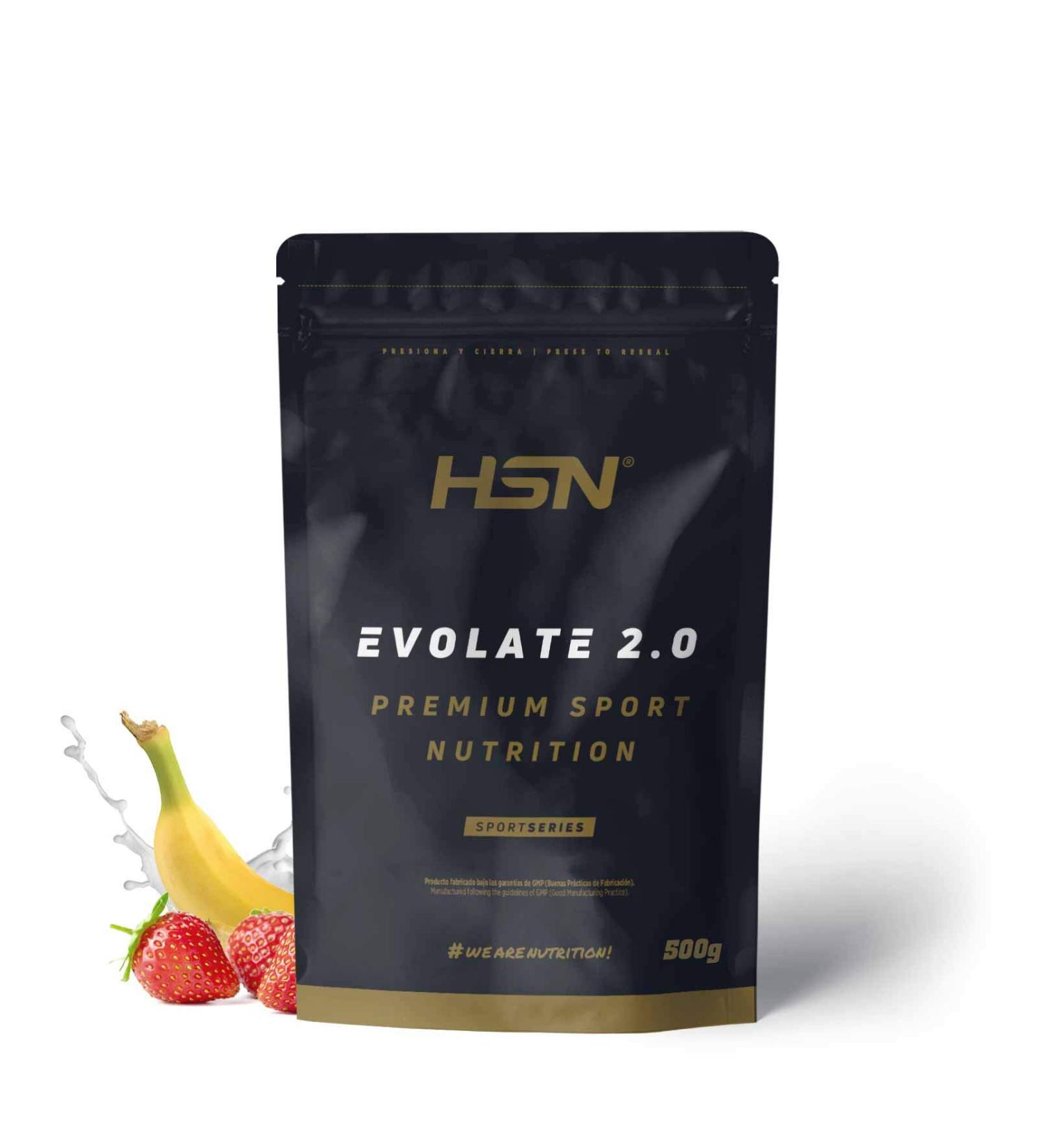  HSN HSN Evolate 2.0 Whey Protein Isolate | Banana Strawberry 500g 17 Smoothies | Whey Protein Isolate | WPI 90% CFM | Grass-Fed | DigeZyme Enzymes | Non-GMO Vegan Gluten Free & Soy Free - Buy Online on GoSupps.com