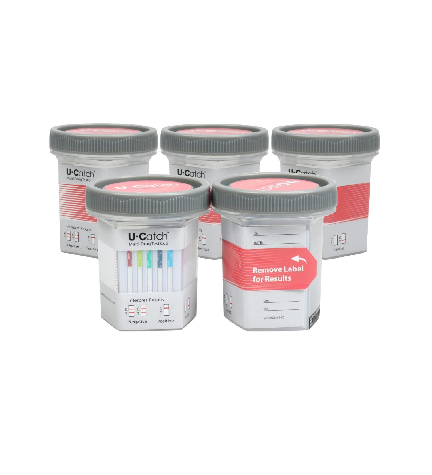 Multidrug Test Cup Kit - 12 Panel Urine Rapid Test at Home (5 Pack) - Buy Online on GoSupps.com