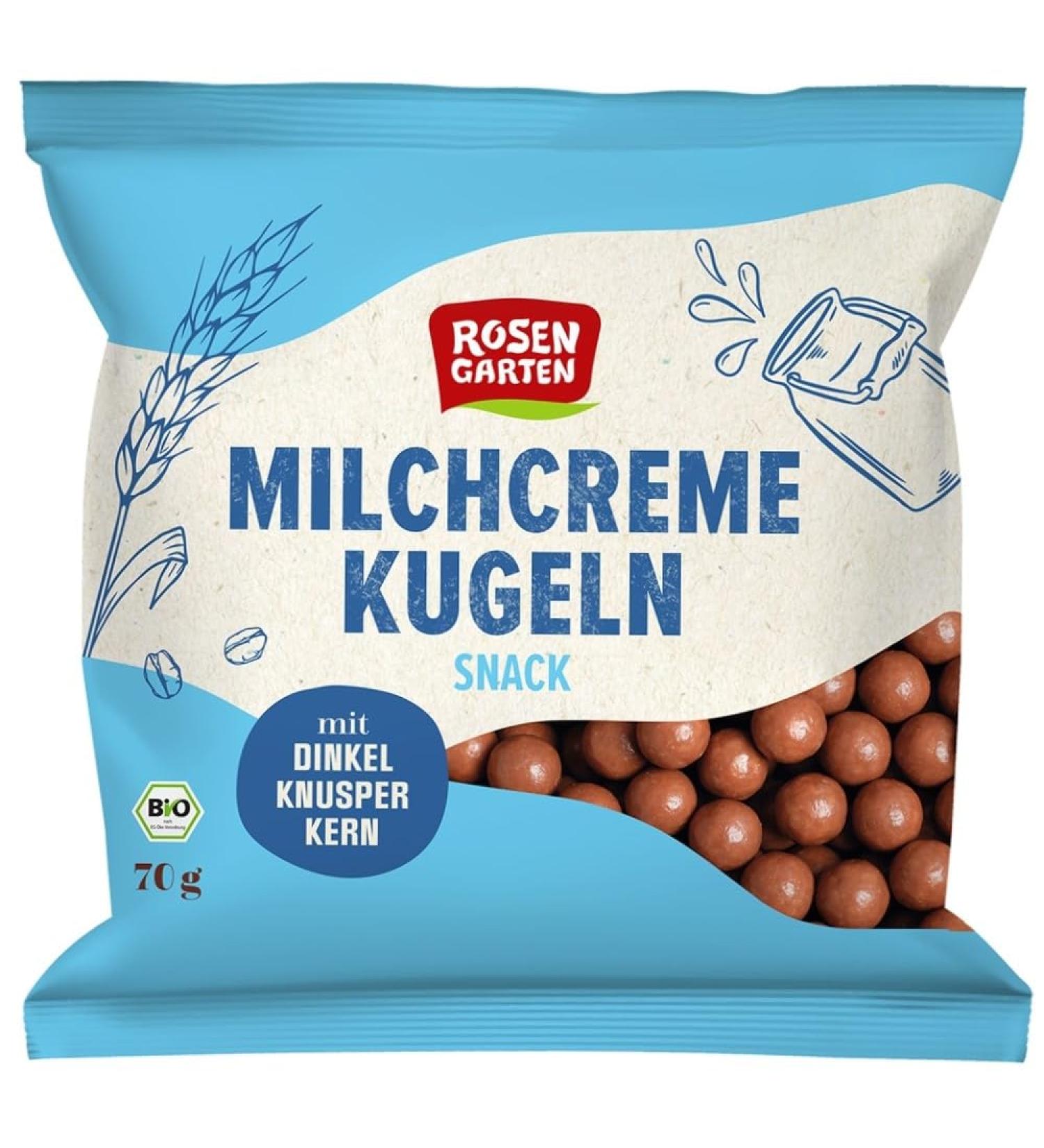Rosengarten Snack Milk Cream Balls, 70g (Pack of 4)