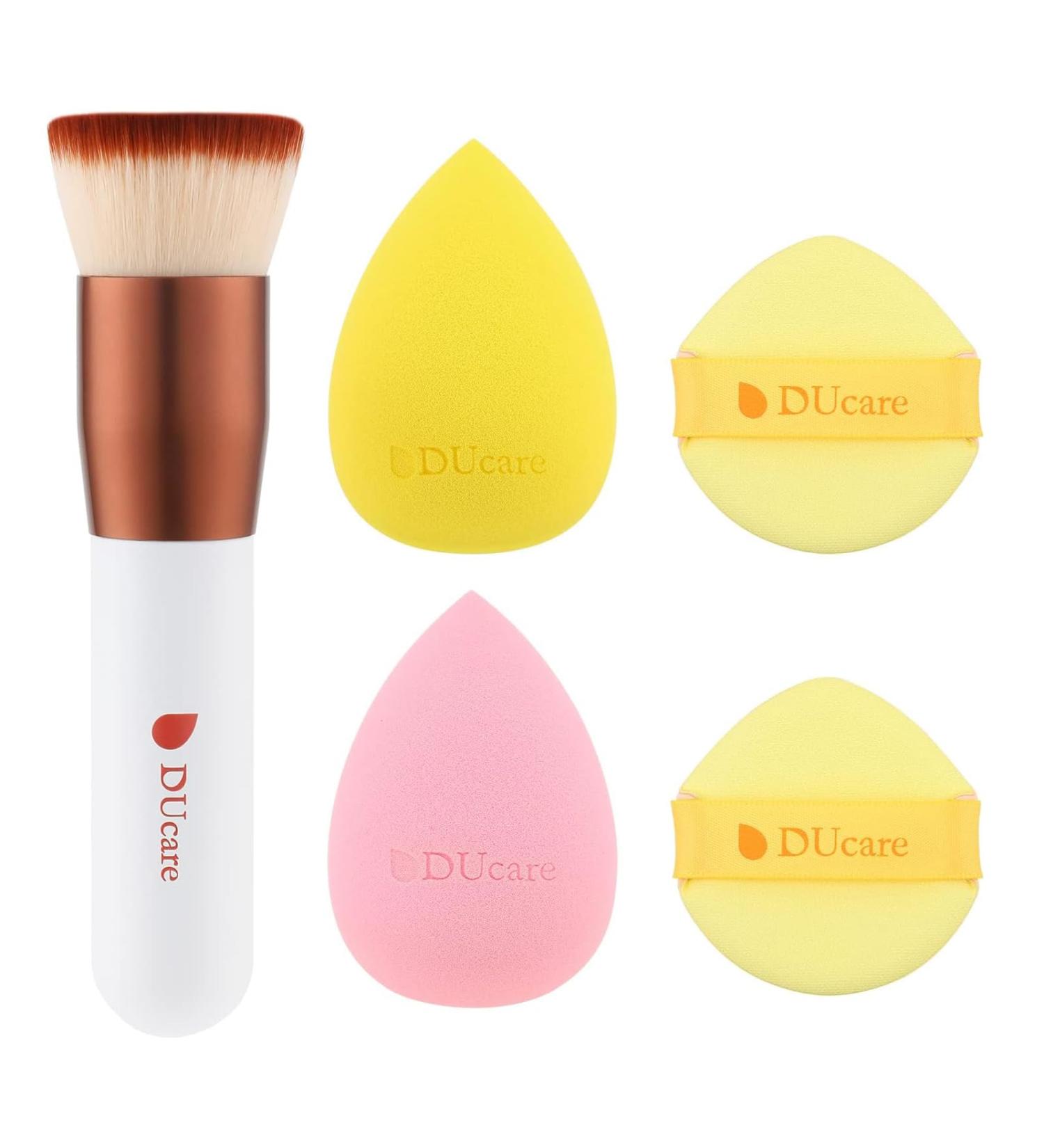 Ducare Makeup Sponge & Foundation Brush - Flawless Non-Latex Beauty Blender for Perfect Makeup Application - Buy Online on GoSupps.com