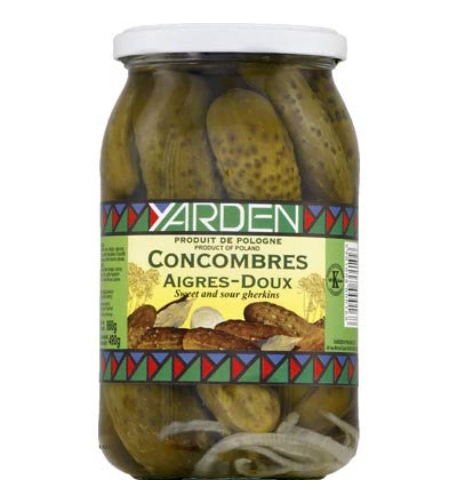 Yarden Sweet sour cucumber hide - The jar of 860 g