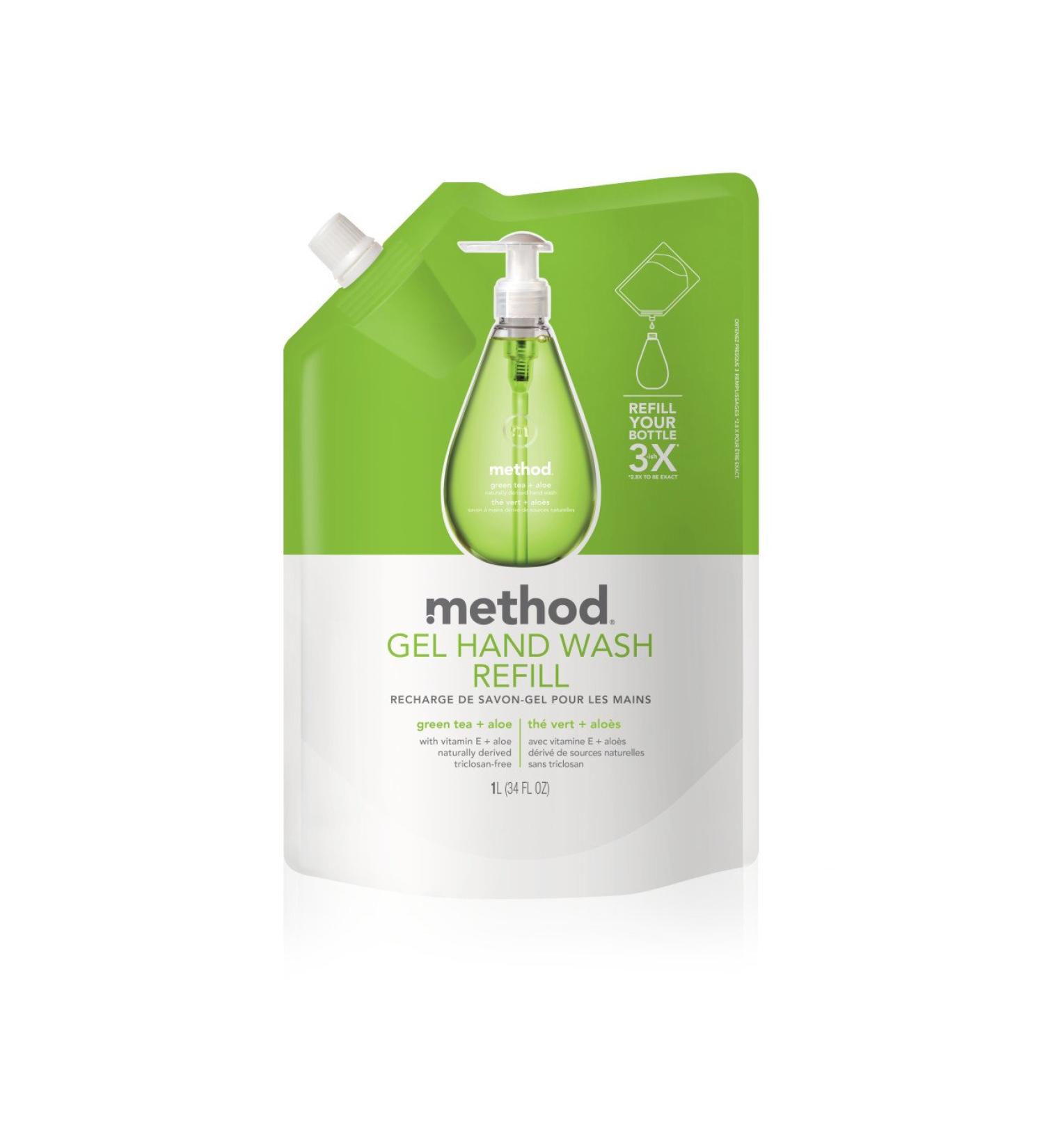 Method Gel Hand Soap Green Tea + Aloe 34 oz - Packaging May Vary | 1 Pack - 34 Fl Oz (Pack of 1) - Buy Online on GoSupps.com