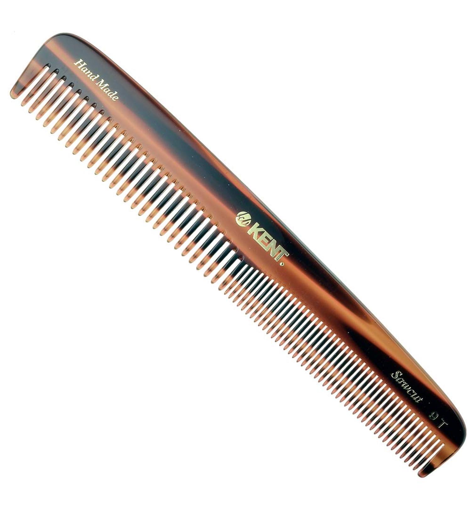 Kent 9T Pocket Comb & Hair Straightener - Wide & Fine Tooth Comb for Hair Care - Beard Straightener & Detangling Comb - 1 Pack Tortoiseshell - Buy Online on GoSupps.com