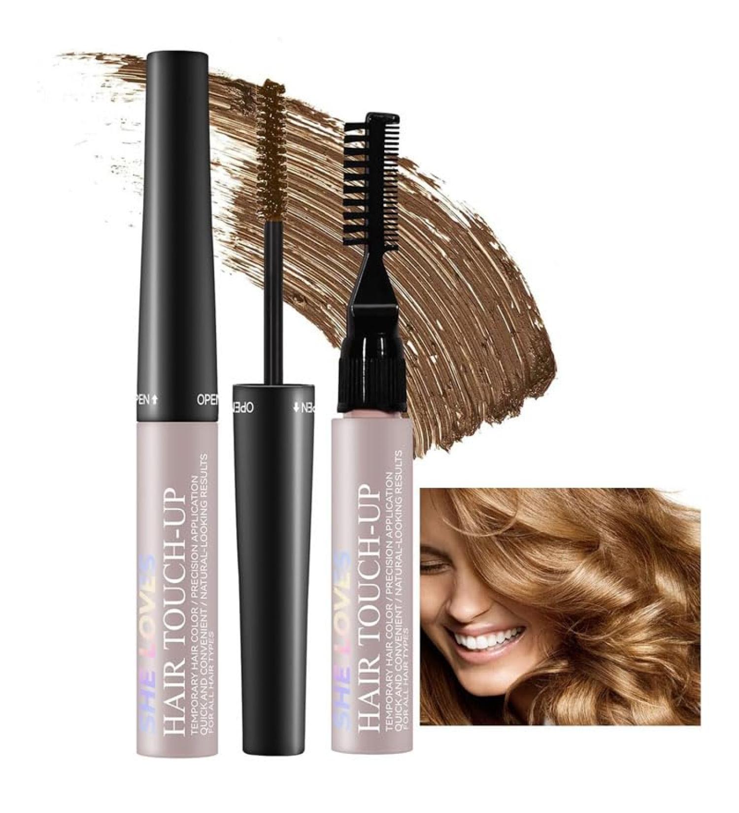 Root Touch Up Light Brown Grey Hair Cover Up Temporary Hair Root Colour Touch Up Semi-Permanent Hair Dye Sweatproof Temporary Brush on Colour Grey Hair Cover Up Touch Up Hair Dye Hair Root Powder - Buy Online on GoSupps.com