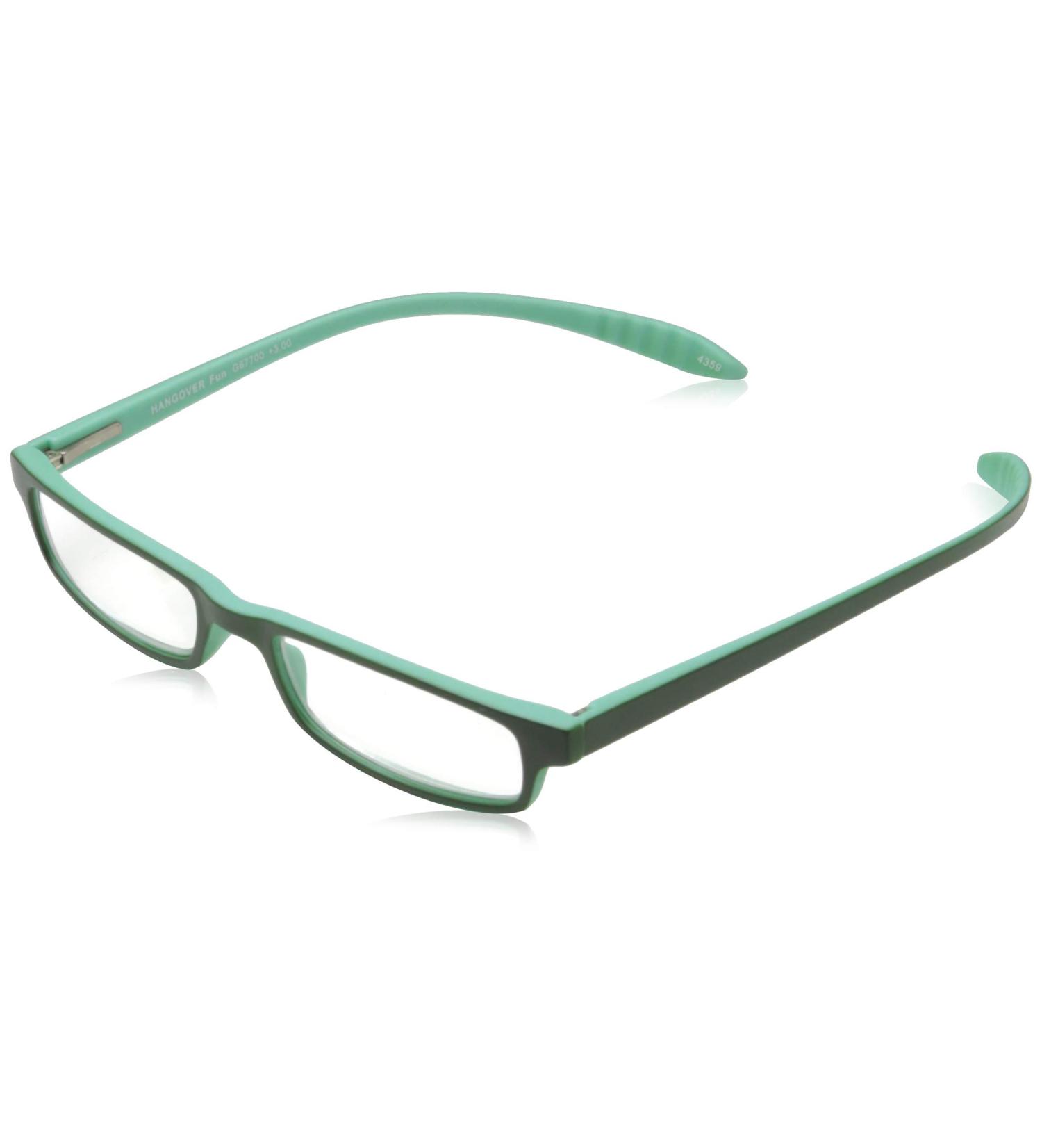 I NEED YOU HANGOVER Fun G67700 - Green-Mint Reading Glasses with Metal Spring Hinge | 3 Diopters | International Shipping Available - Buy Online on GoSupps.com