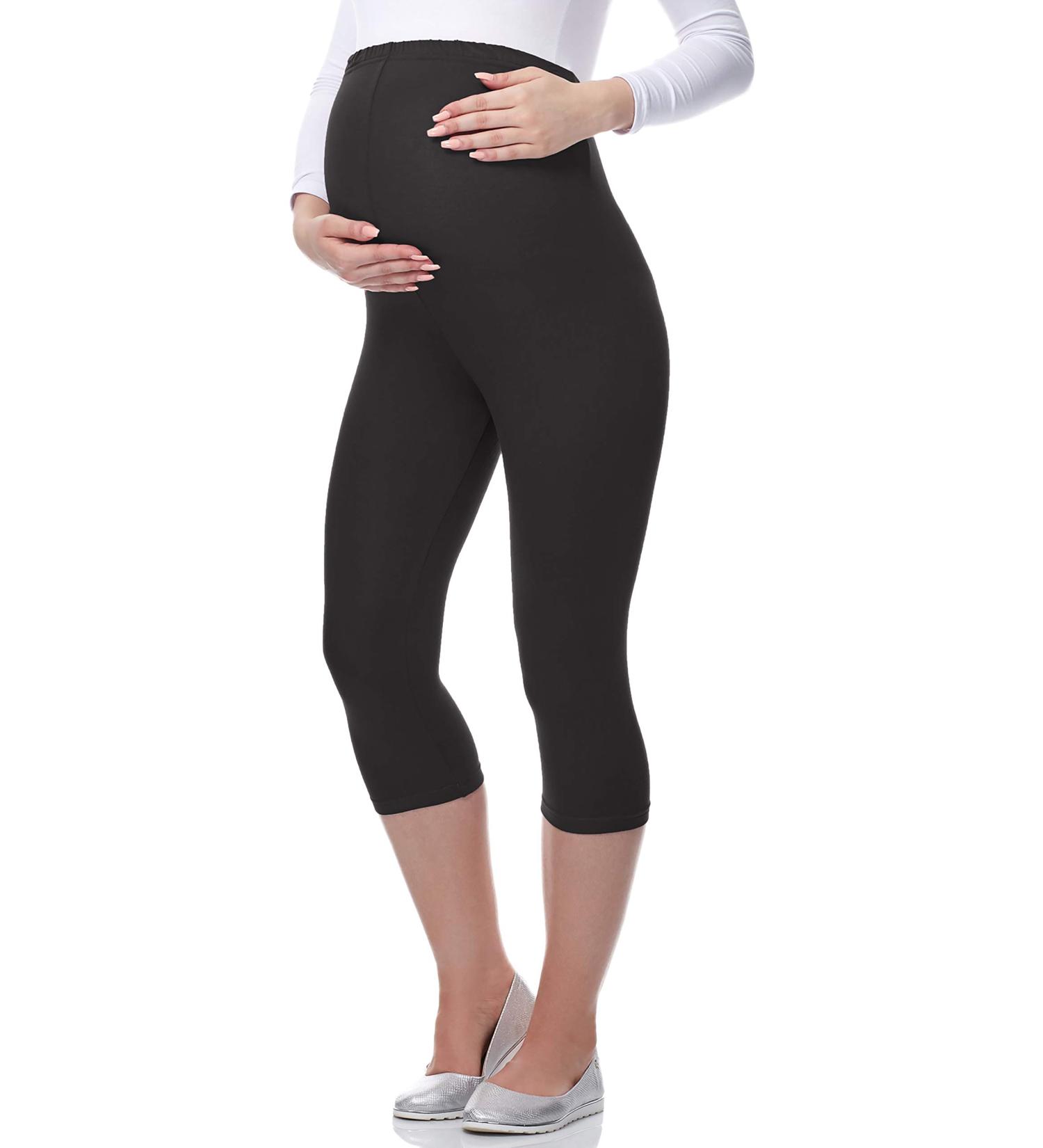 Be Mammy Maternity 3/4 Leggings - Size 4XL, Graphite | Comfortable Pregnancy Wear - Buy Online on GoSupps.com