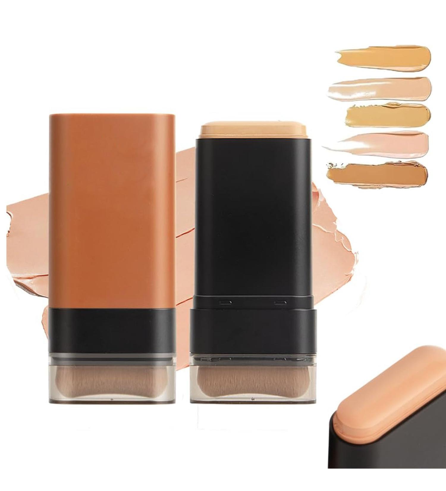 Instant Concealing Foundation Stick with Built-In Brush 2025 Korean Hydrating Lightweight Foundation Stick with Brush Korea Flawless Eraser Foundation Stick Korean Concealer (04#) - Buy Online on GoSupps.com