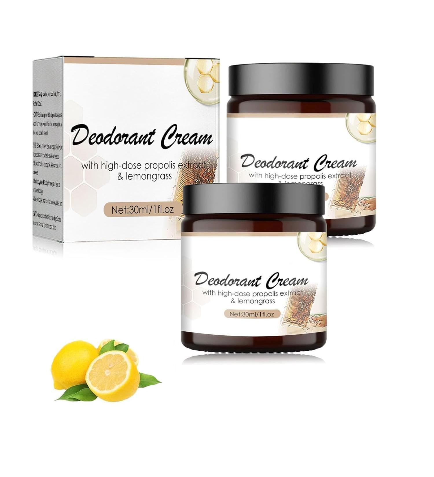 IFFANY Propolis & Lemongrass Deodorant Cream All Natural Deodorant Cream 30 ML Underarm Care Deodorant Cream Reduces Sweating & Eliminates Odor - Buy Online on GoSupps.com