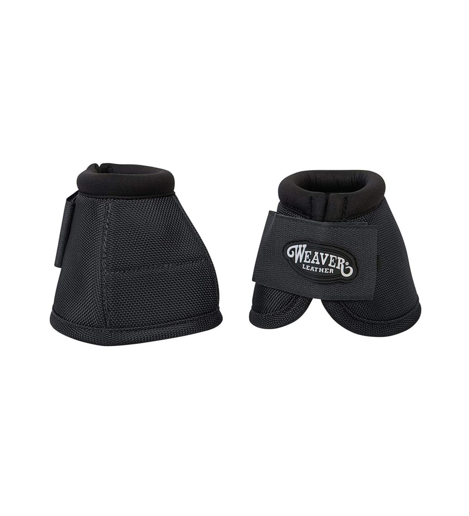 Weaver Leather Non-Turn Bell Boots Extra Extra Large Black