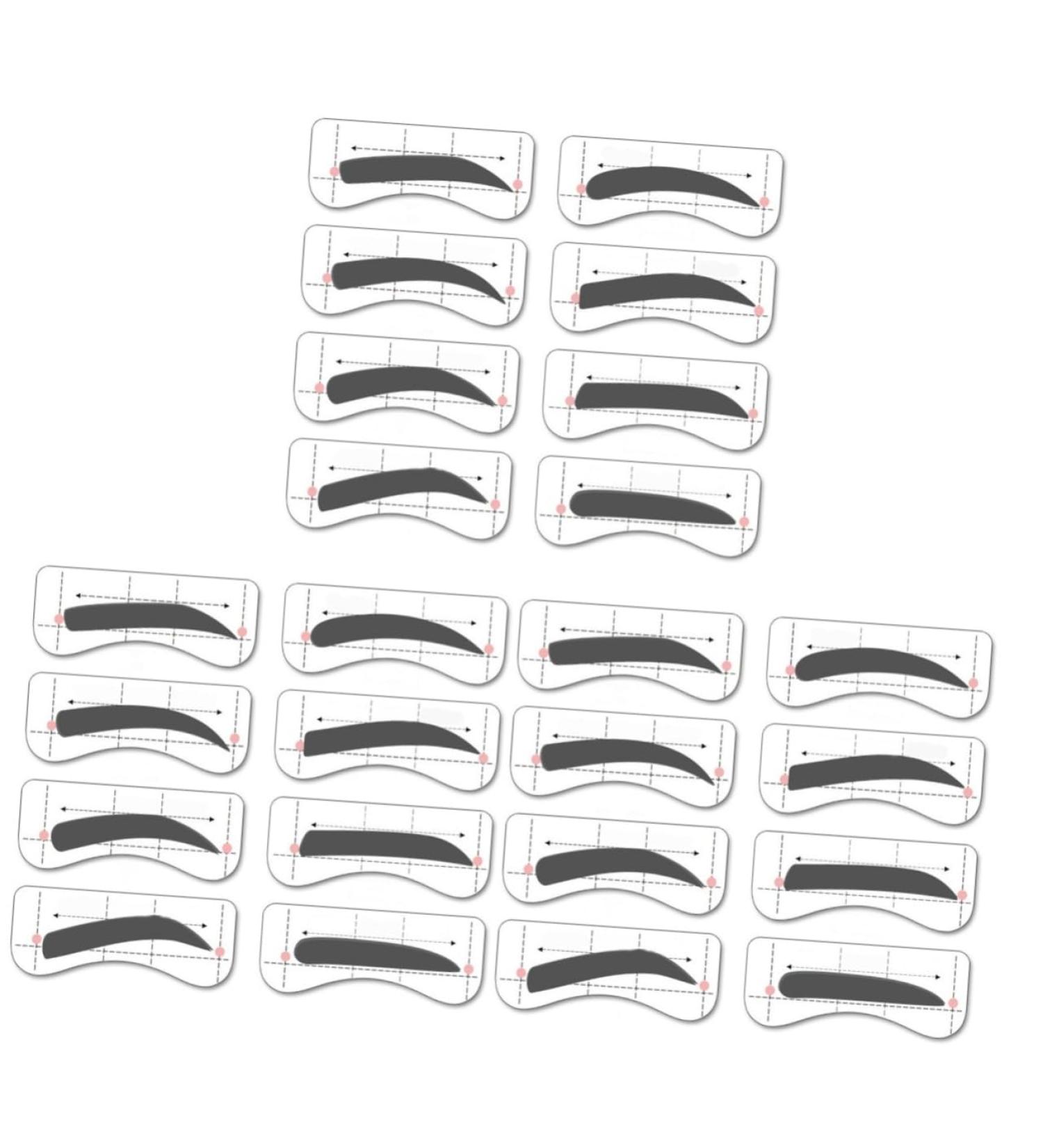 FOMIYES 96 Pairs 8 Eyebrow Shaping Tools Molds Eyeshadow Eyebrow Card Female Painting Eyebrow Powder 1 count (Pack of 1) As Shownx3pcs - Buy Online on GoSupps.com