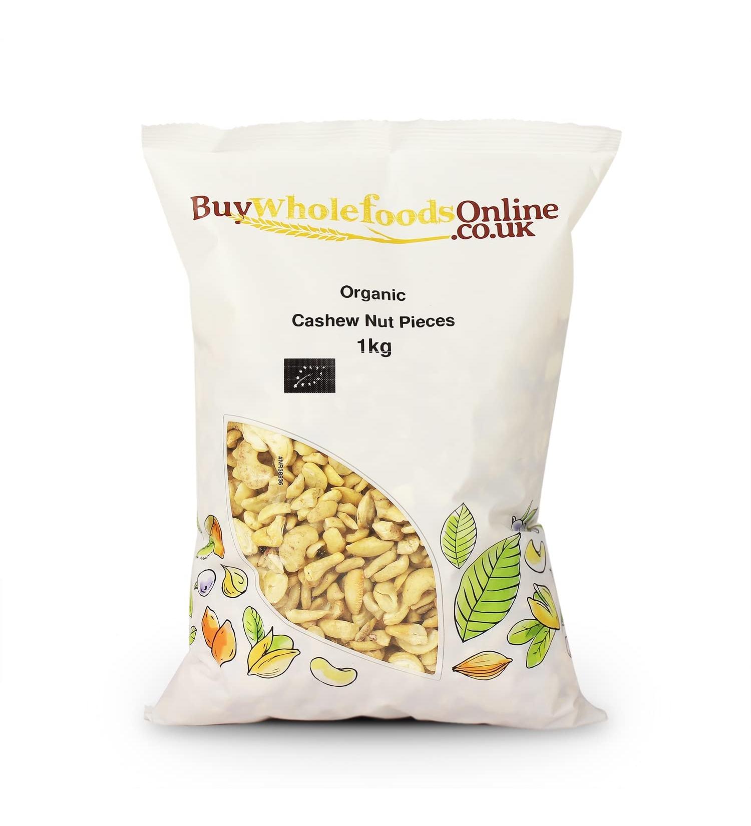 Organic Cashew Nut Pieces 1kg (BWFO)