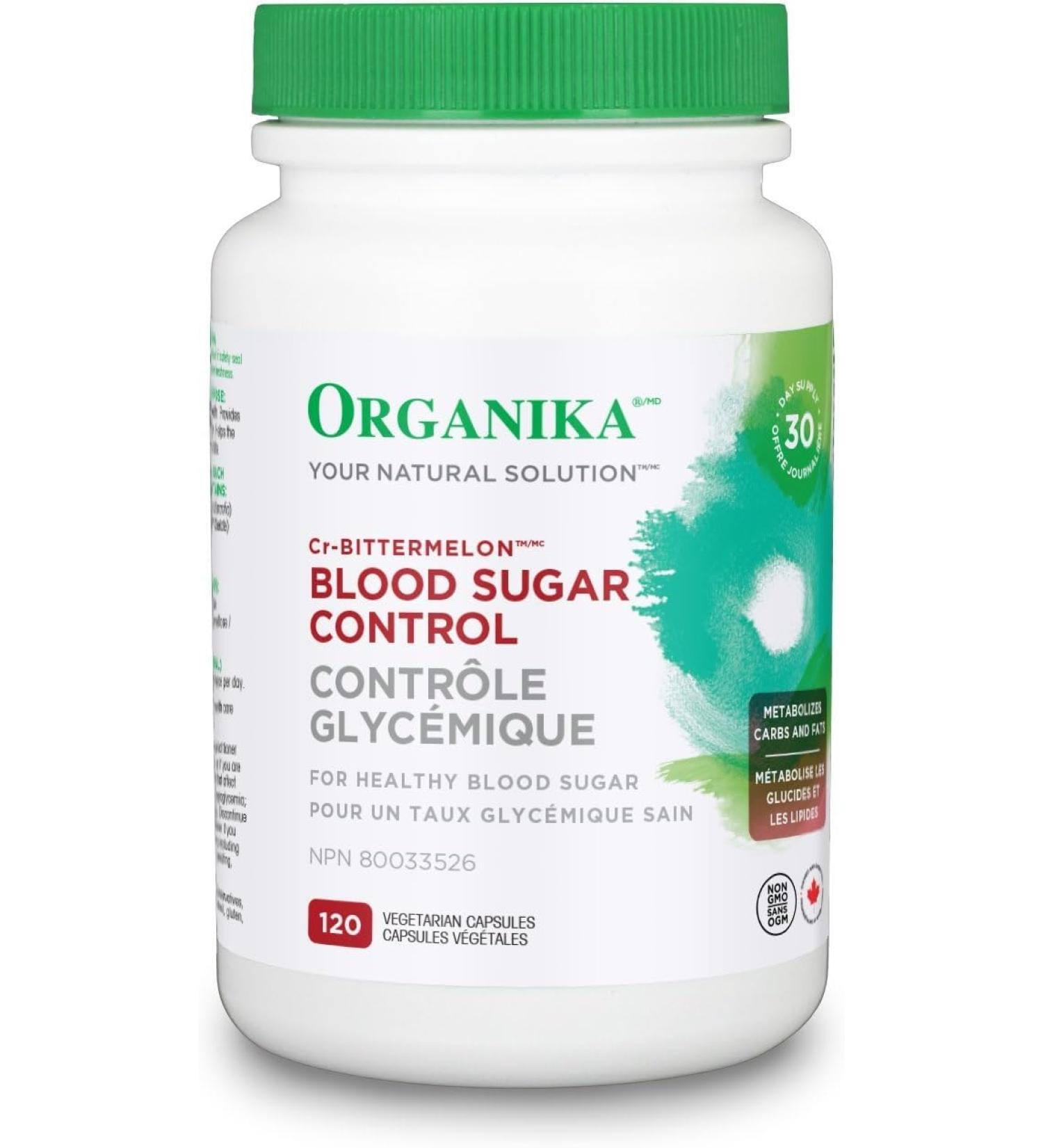 Organika Blood Sugar Control - 120 Caps - Formerly CR-Bitter Melon - Buy Online on GoSupps.com