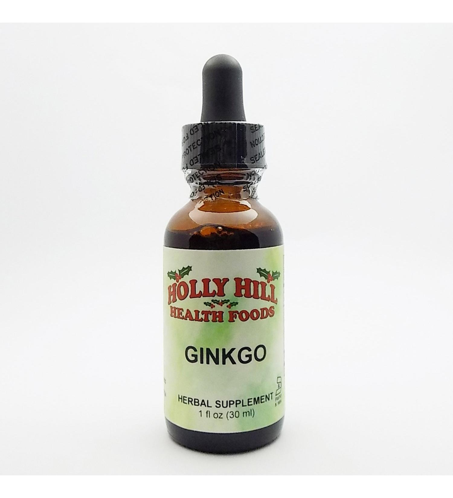 Holly Hill Health Foods Ginkgo 1 Ounce - Buy Online on GoSupps.com