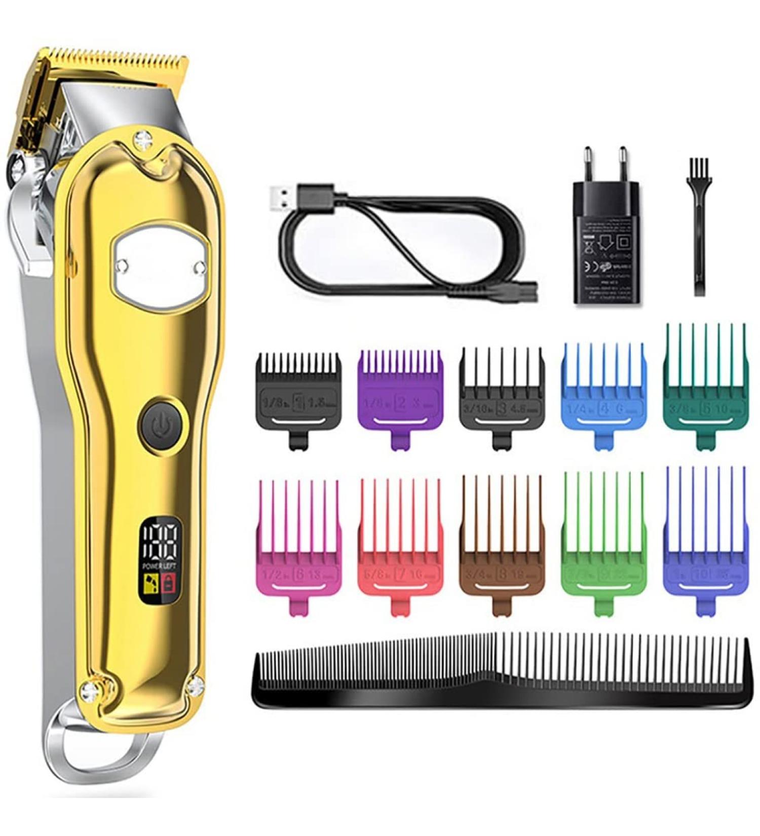 Professional Hair Clippers - Cord/Cordless IPX7 Electric Trimmer Kit - 8W Powerful & Adjustable - Perfect for Home & Salon Use - Buy Online on GoSupps.com