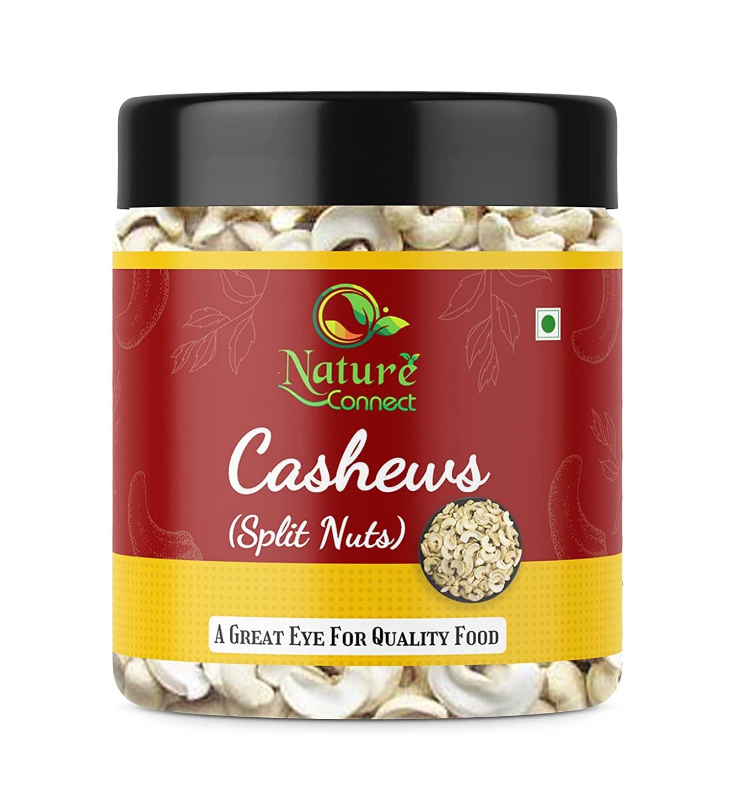Nature Connect Cashews Nuts Broken 2 Pieces - 250 gms | Split broken Cashews Nuts_Packing May Vary - Buy Online on GoSupps.com